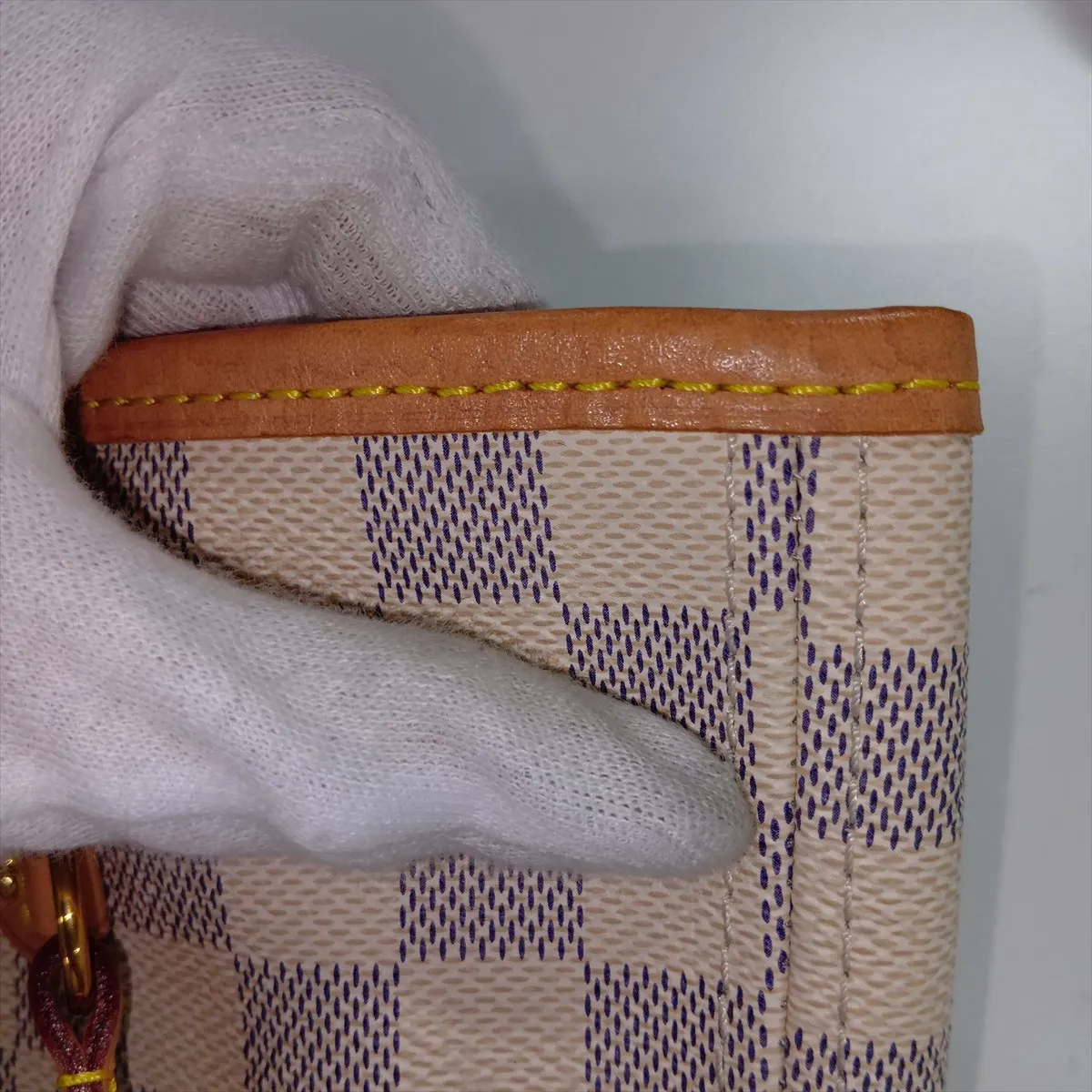 Damier Azur Neverfull MM N40603 White (RFID detected) — view 14