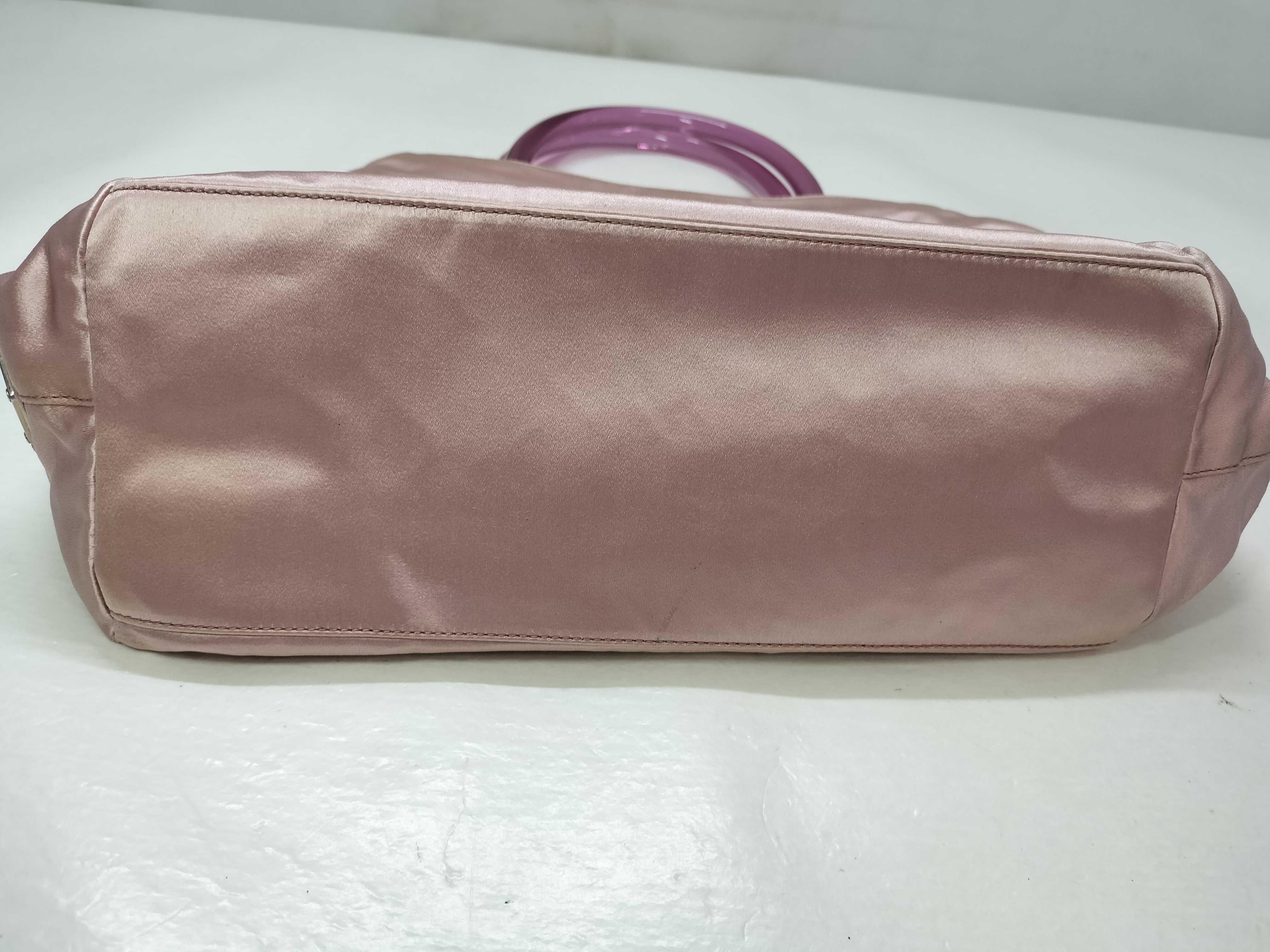nylon handbag, pink handbag. — view 13