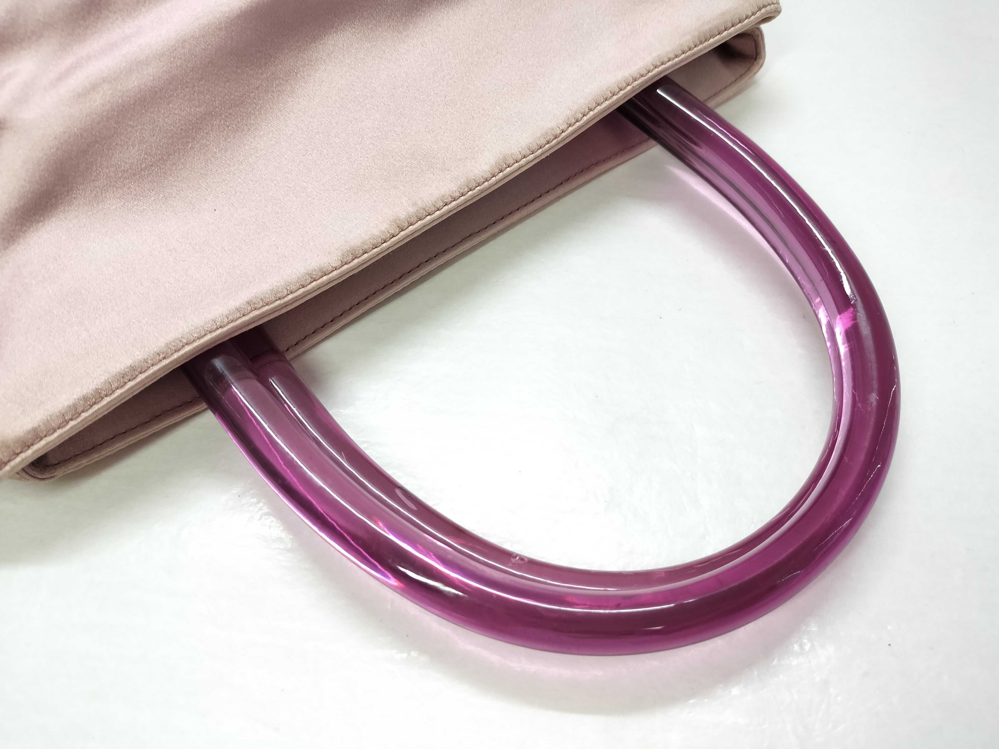 nylon handbag, pink handbag. — view 3