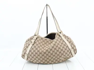 Abby GG Canvas Tote Bag