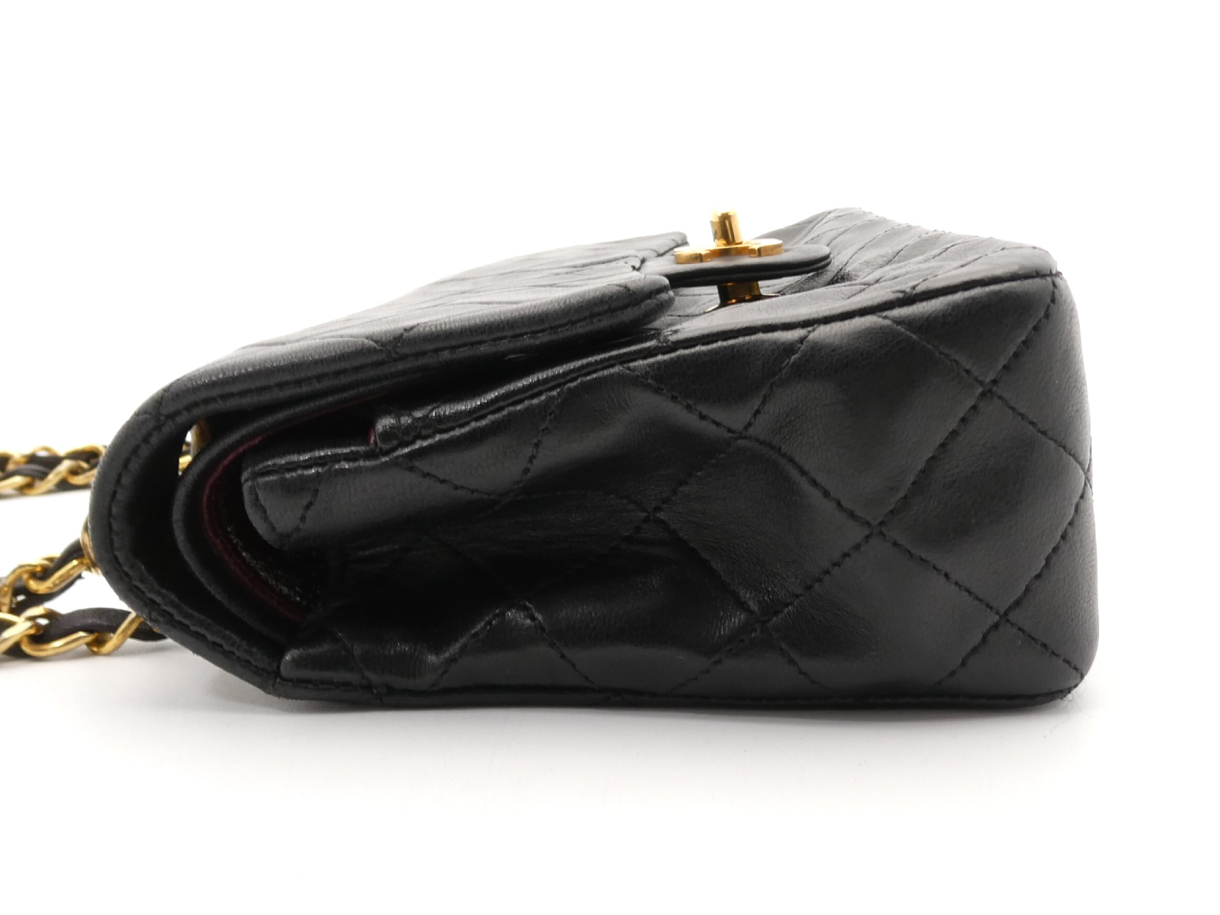 Matelassé Coco Mark Double Flap Double Chain Shoulder Bag — view 3
