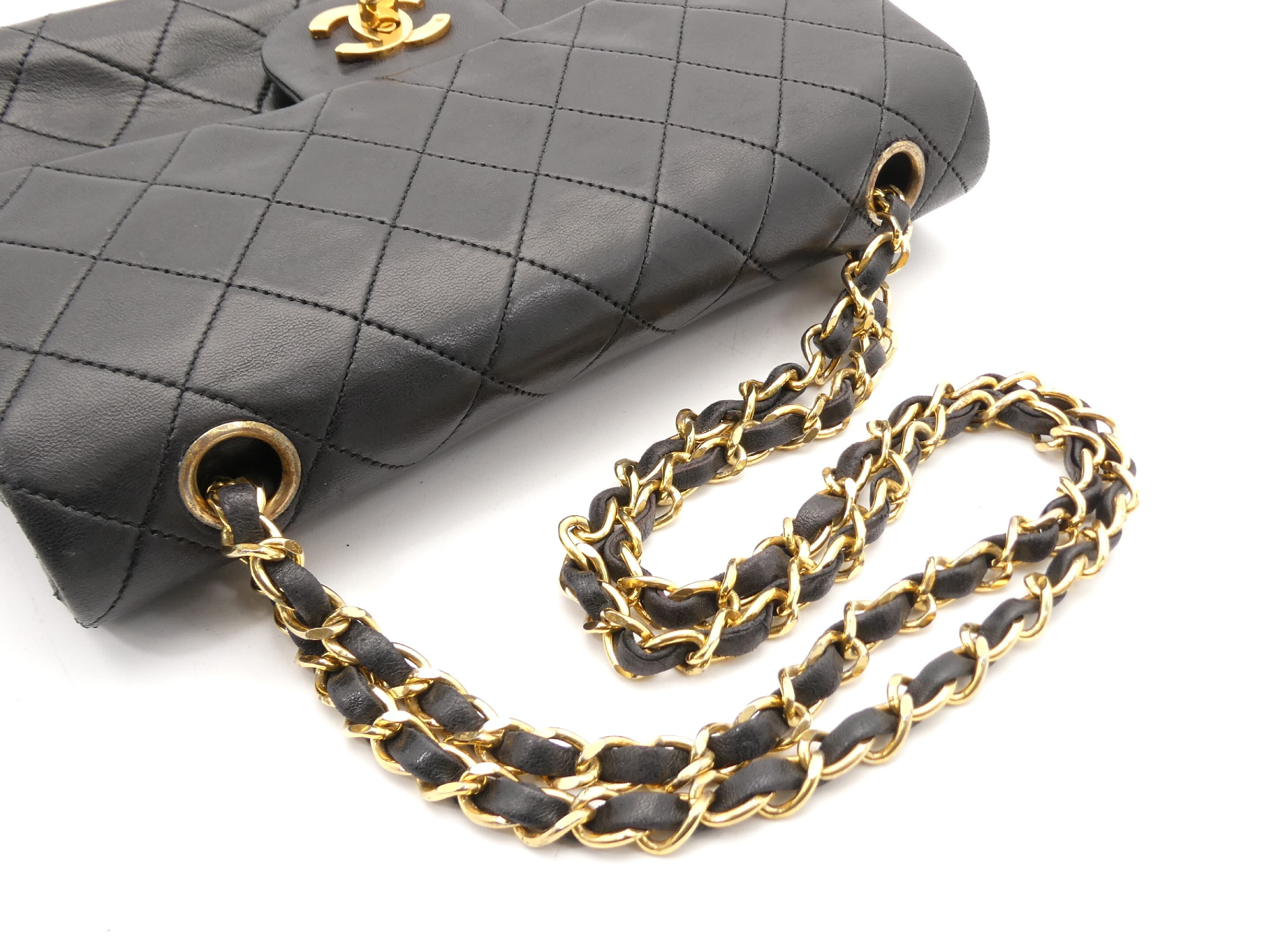 Matelassé Coco Mark Double Flap Double Chain Shoulder Bag — view 6