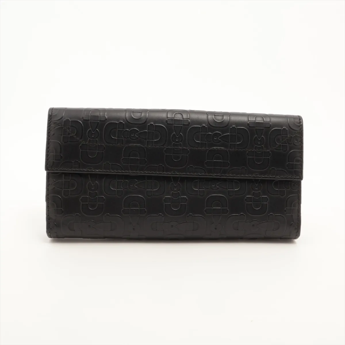 New Jackie Leather Round Zip Wallet, Black, 141430 — view 2