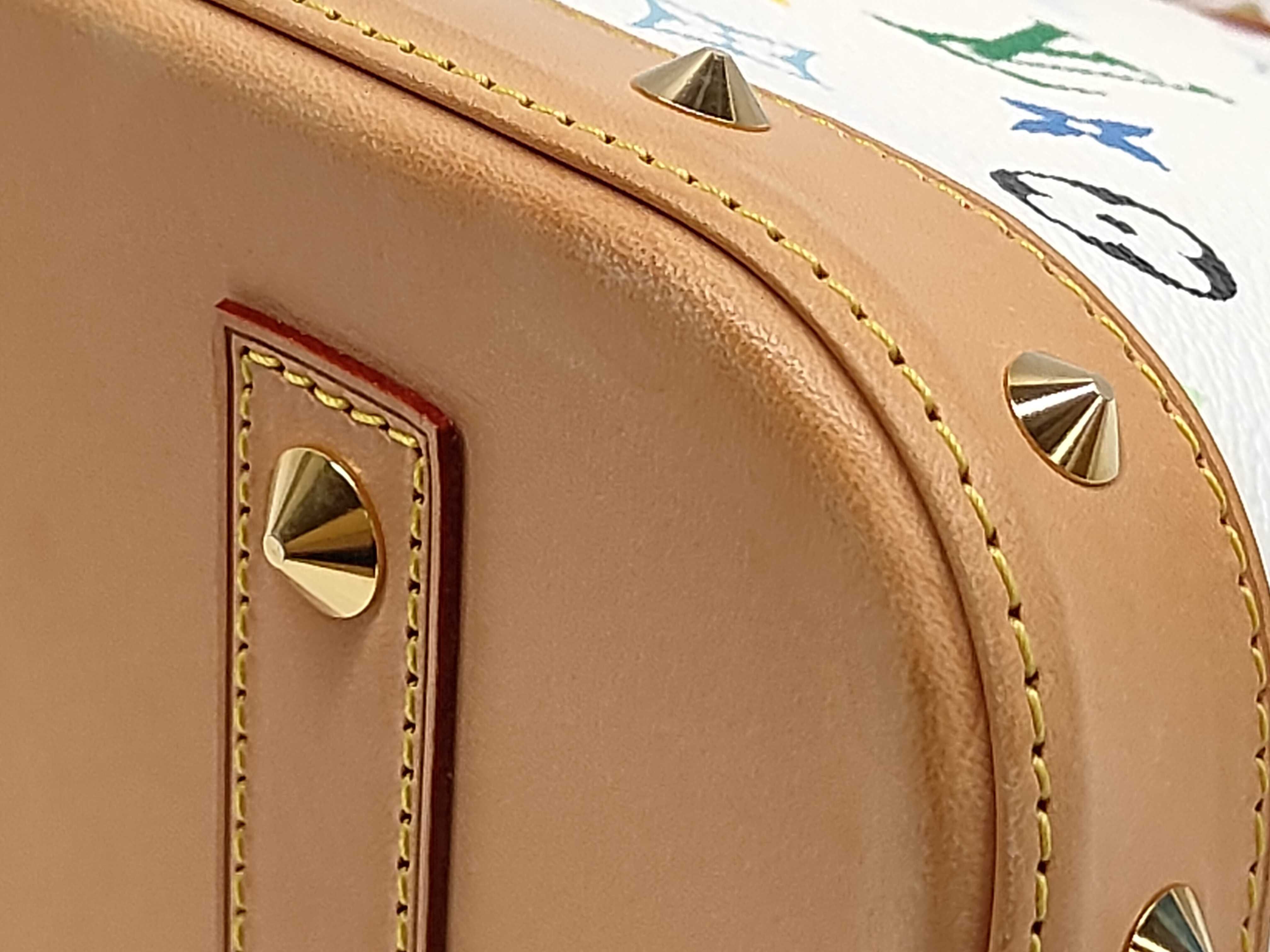 White Tricolor Shell Bag Handbag — view 4