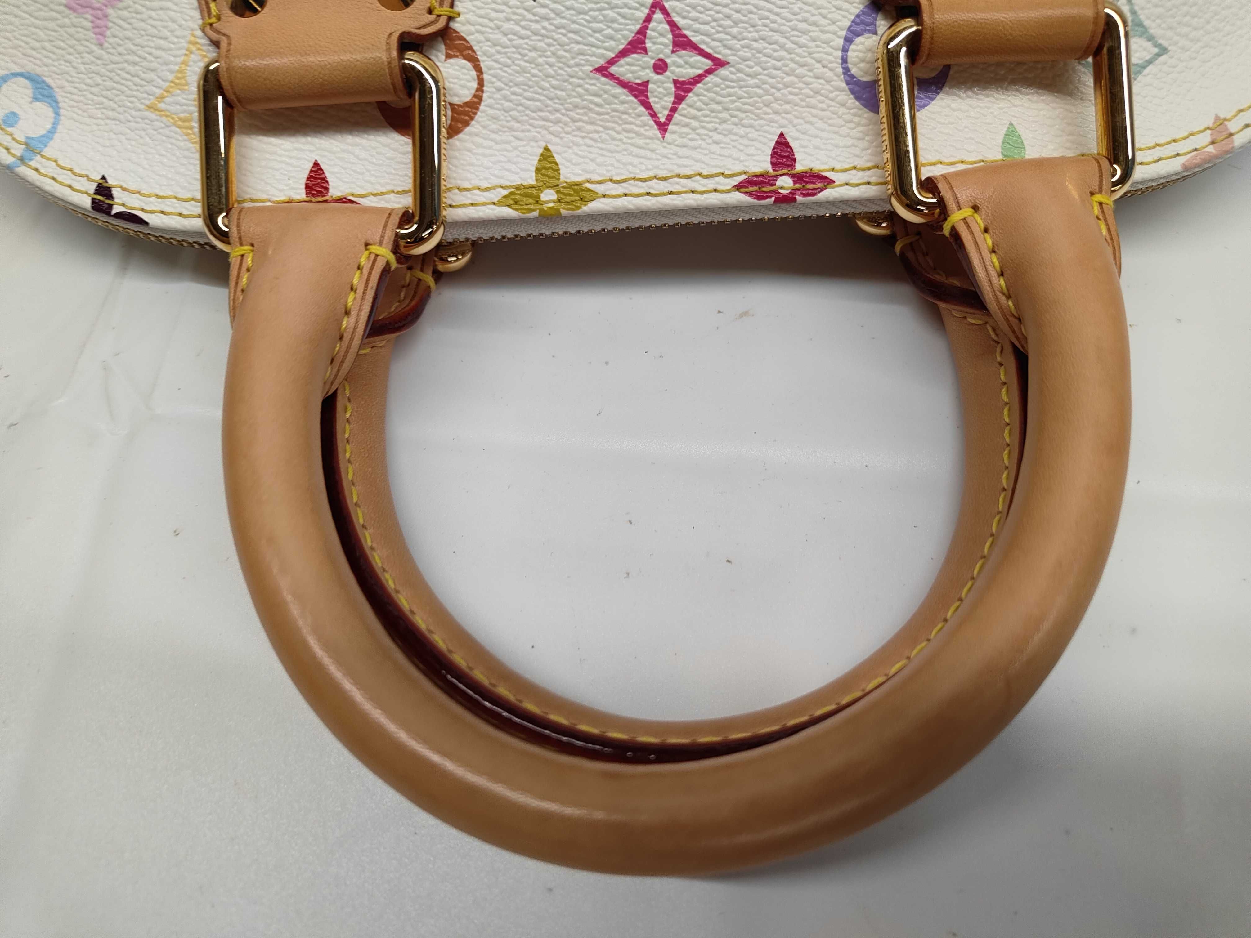 White Tricolor Shell Bag Handbag — view 5
