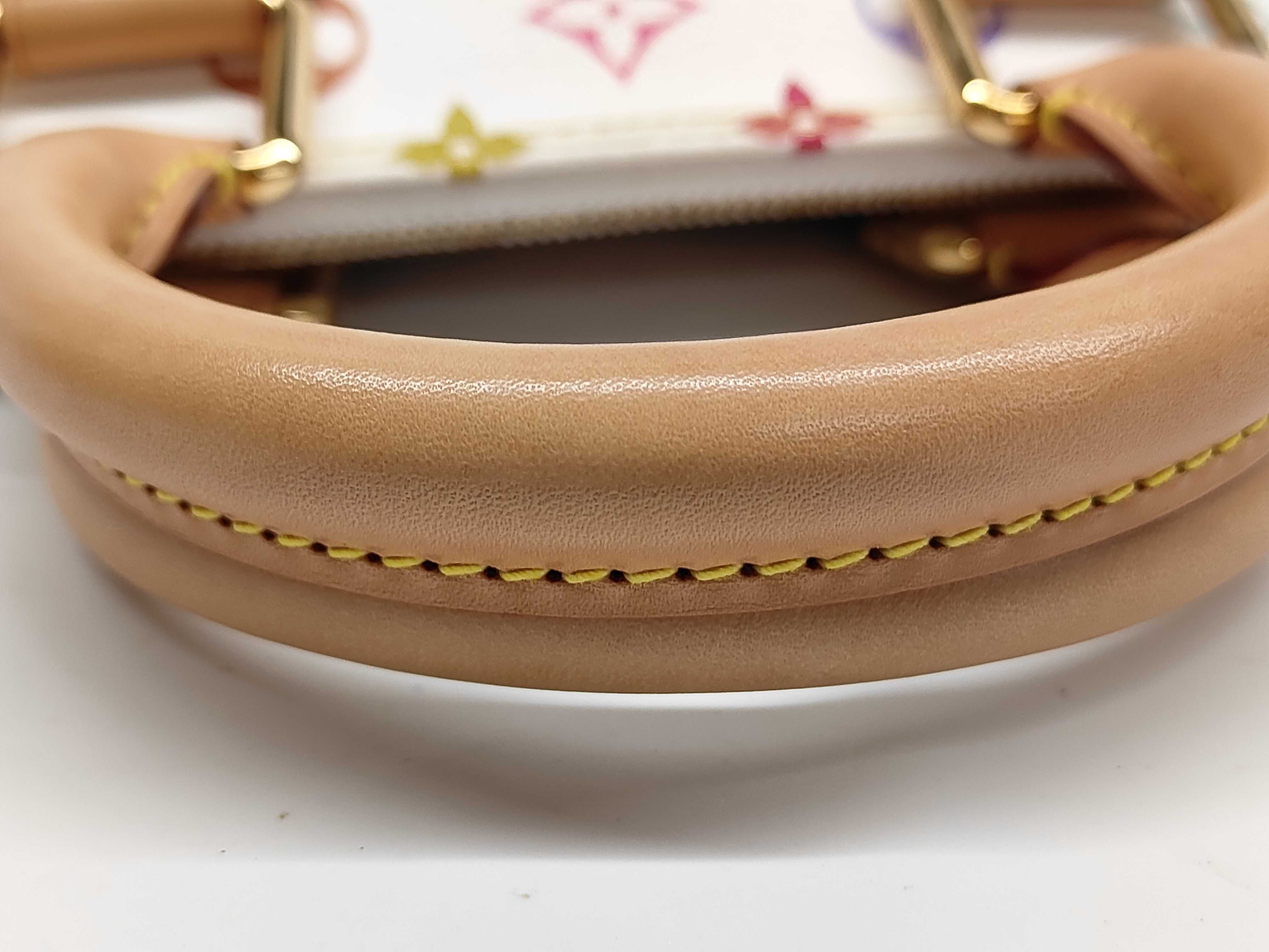 White Tricolor Shell Bag Handbag — view 6