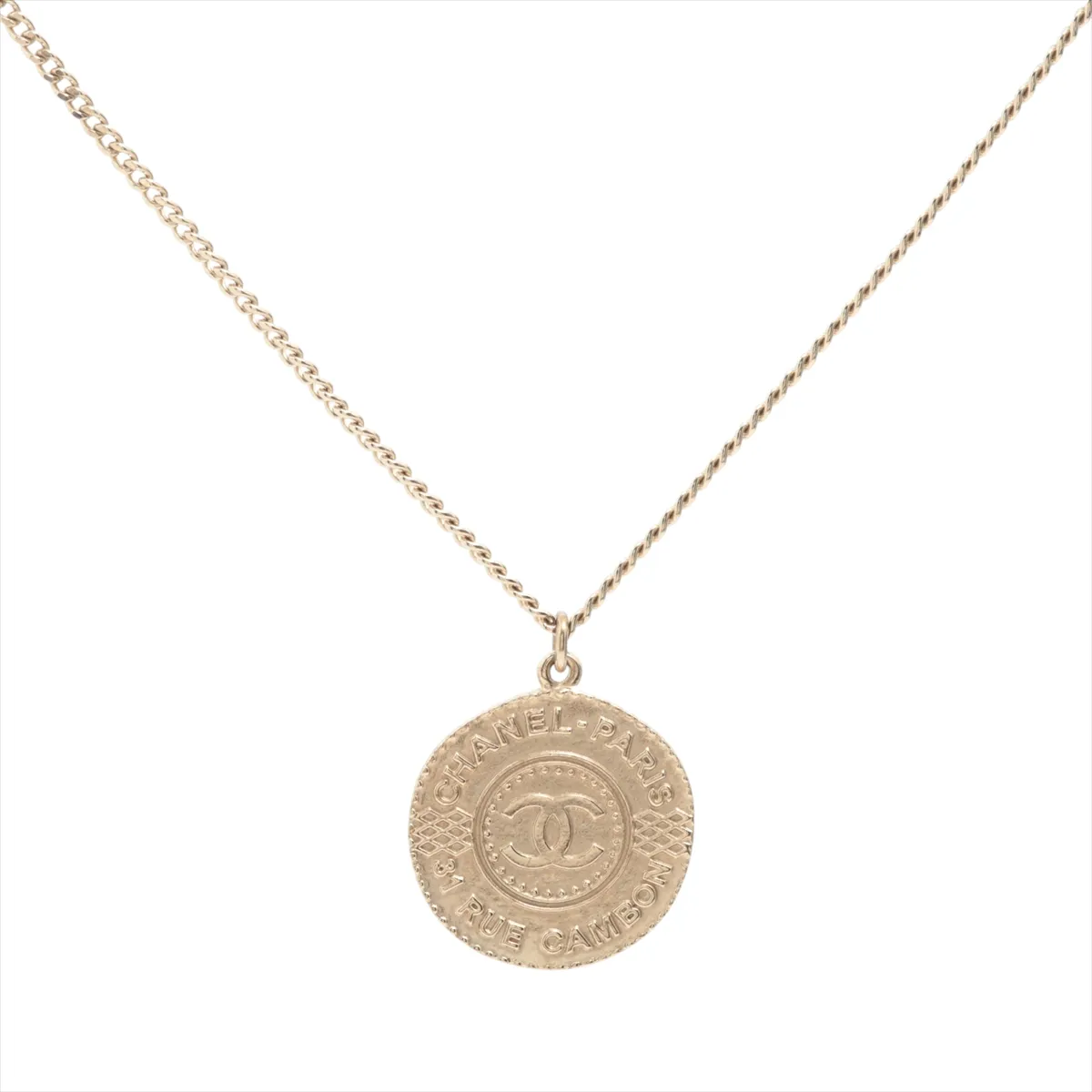 Coco Mark A15C Necklace, GP Gold. Shows signs of wear,