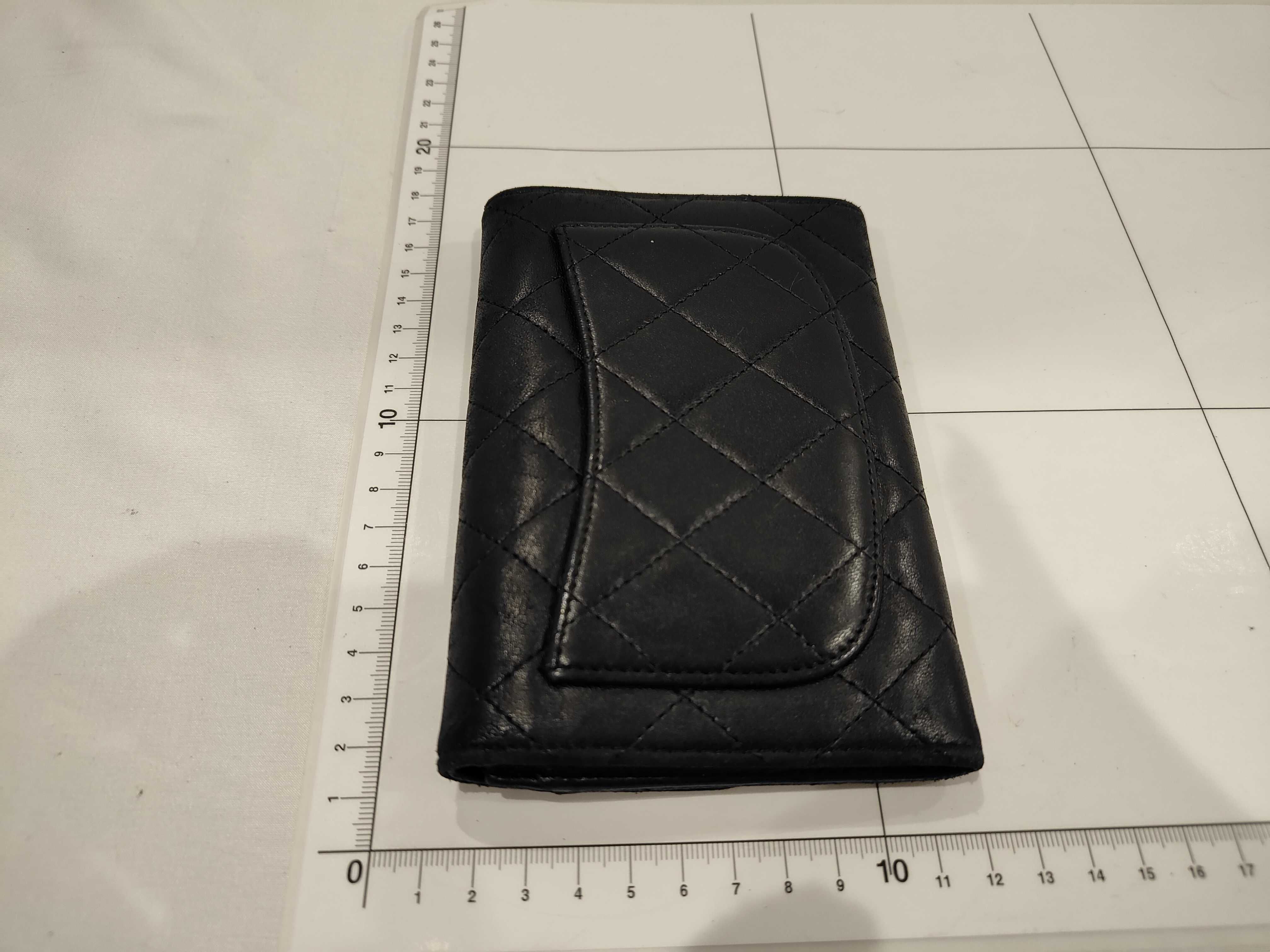 Lambskin Coco Mark Wallet Coin Case — view 2