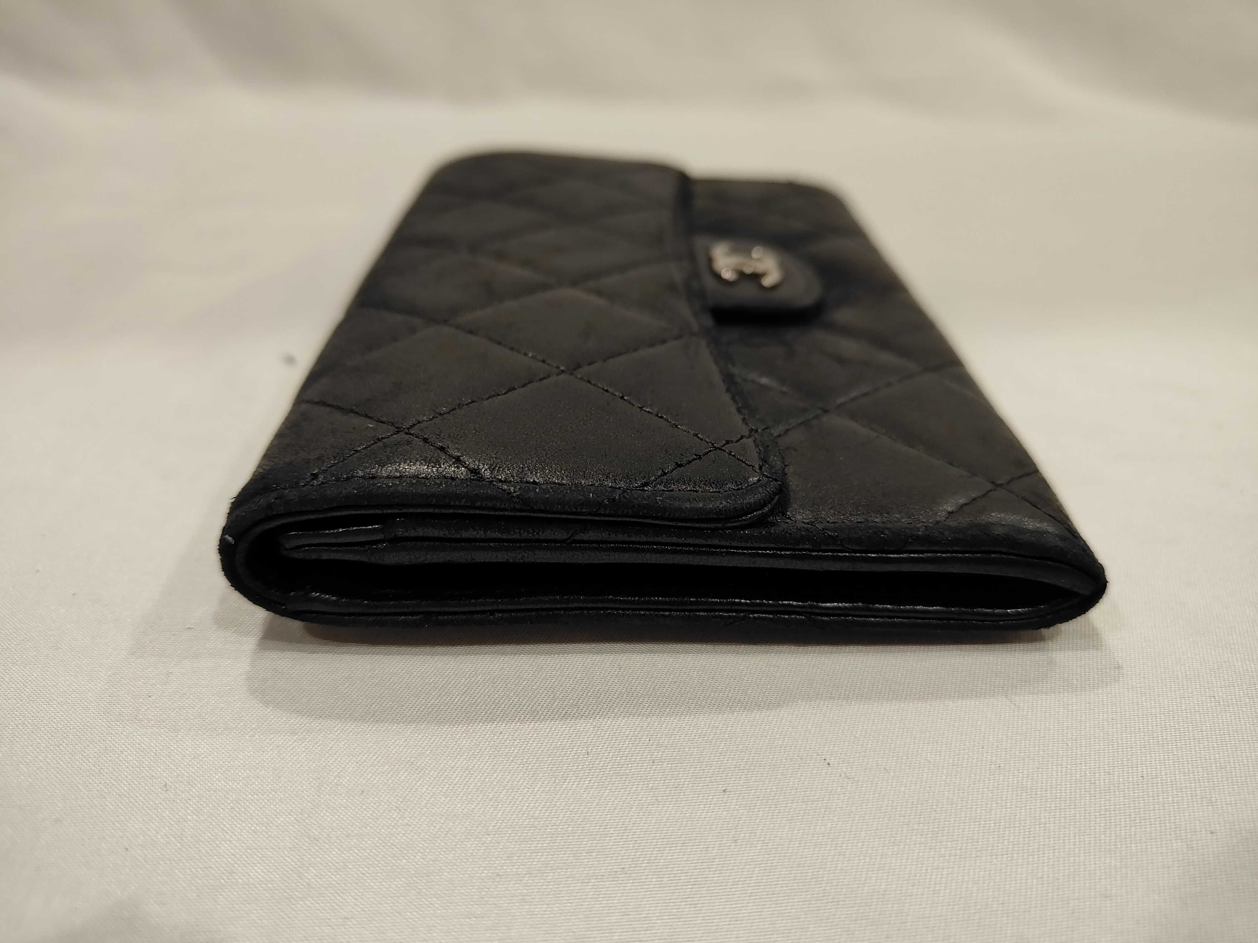 Lambskin Coco Mark Wallet Coin Case — view 5