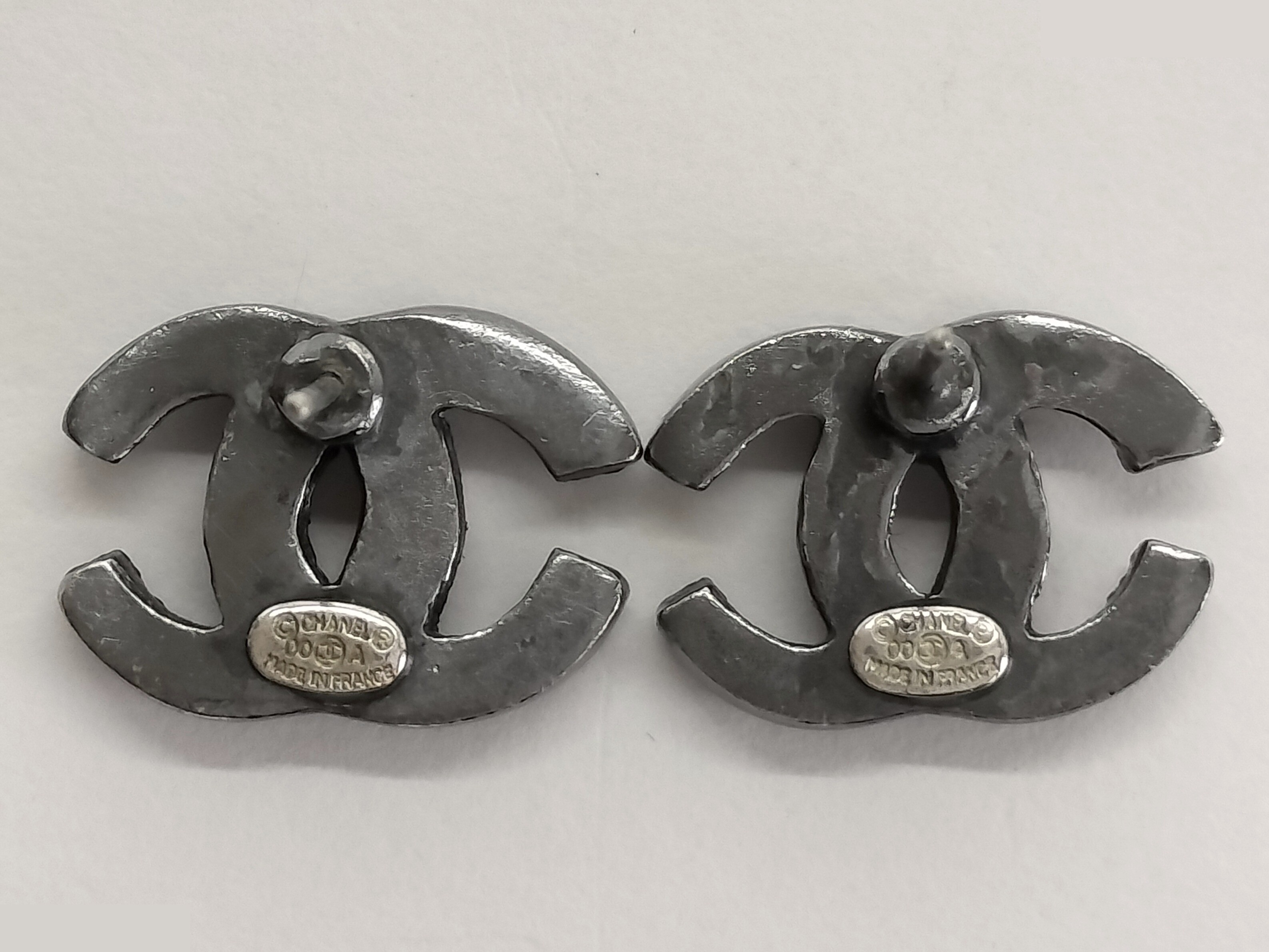 Coco Rhinestone Silver Earrings — view 3