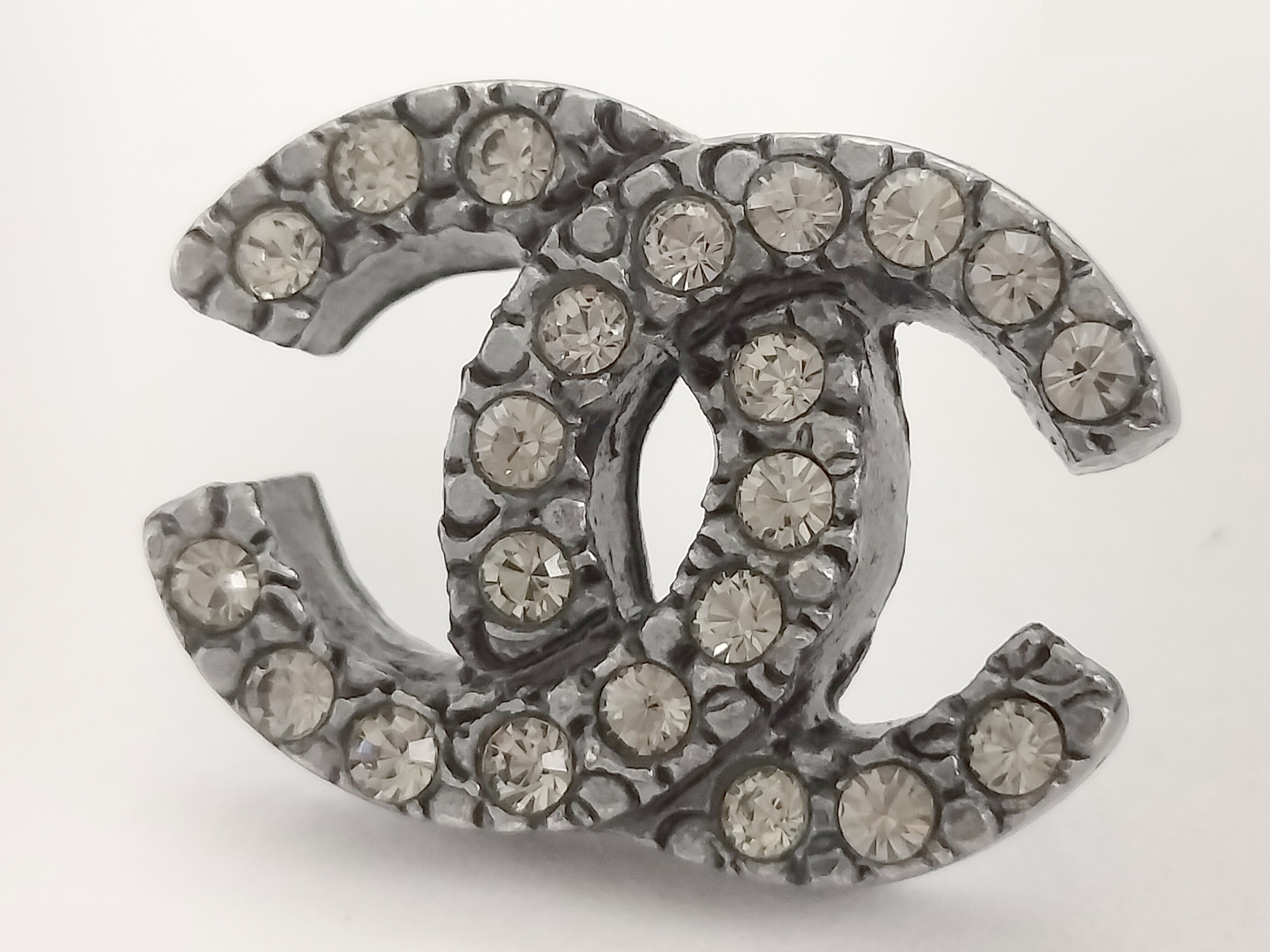 Coco Rhinestone Silver Earrings — view 5
