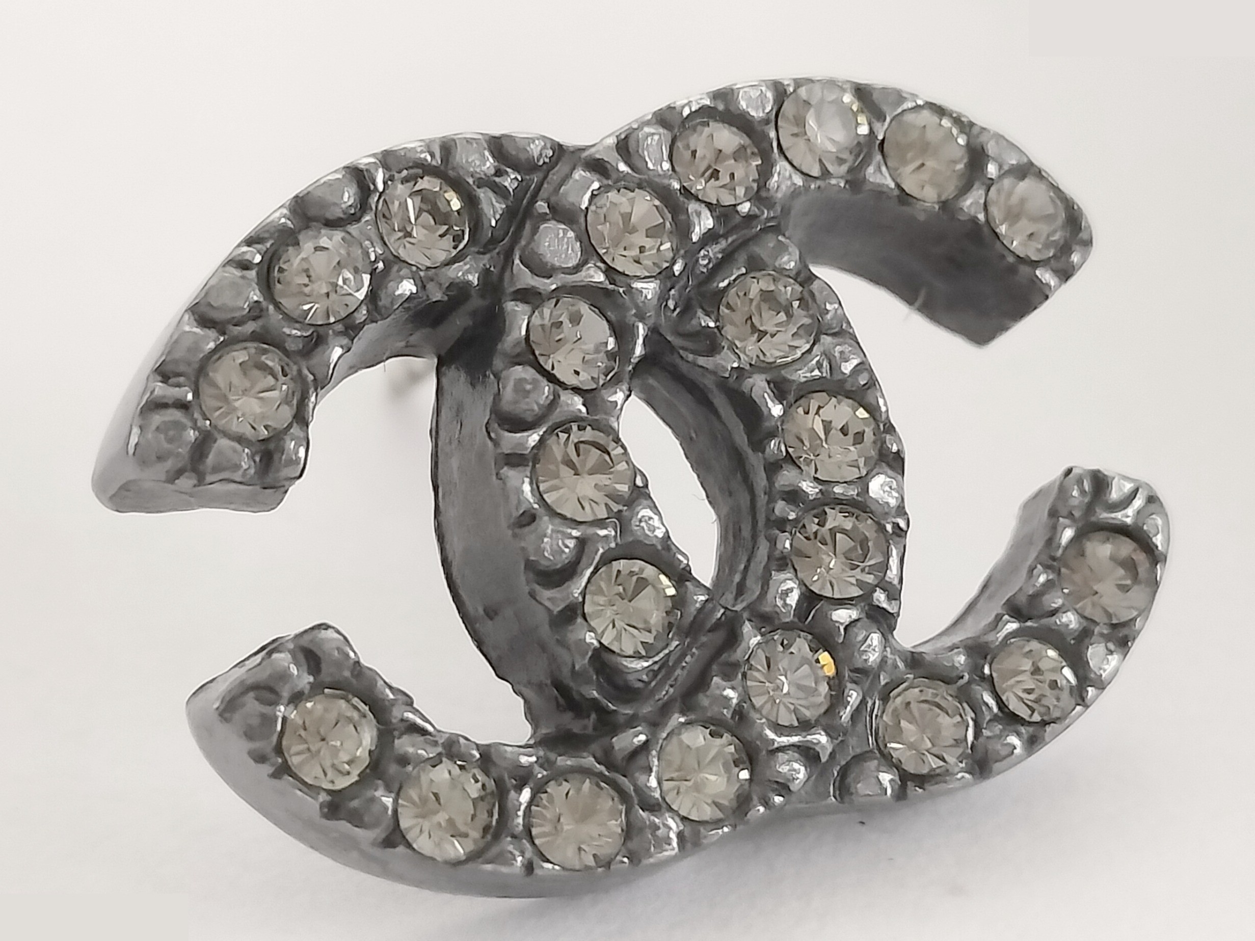 Coco Rhinestone Silver Earrings — view 6