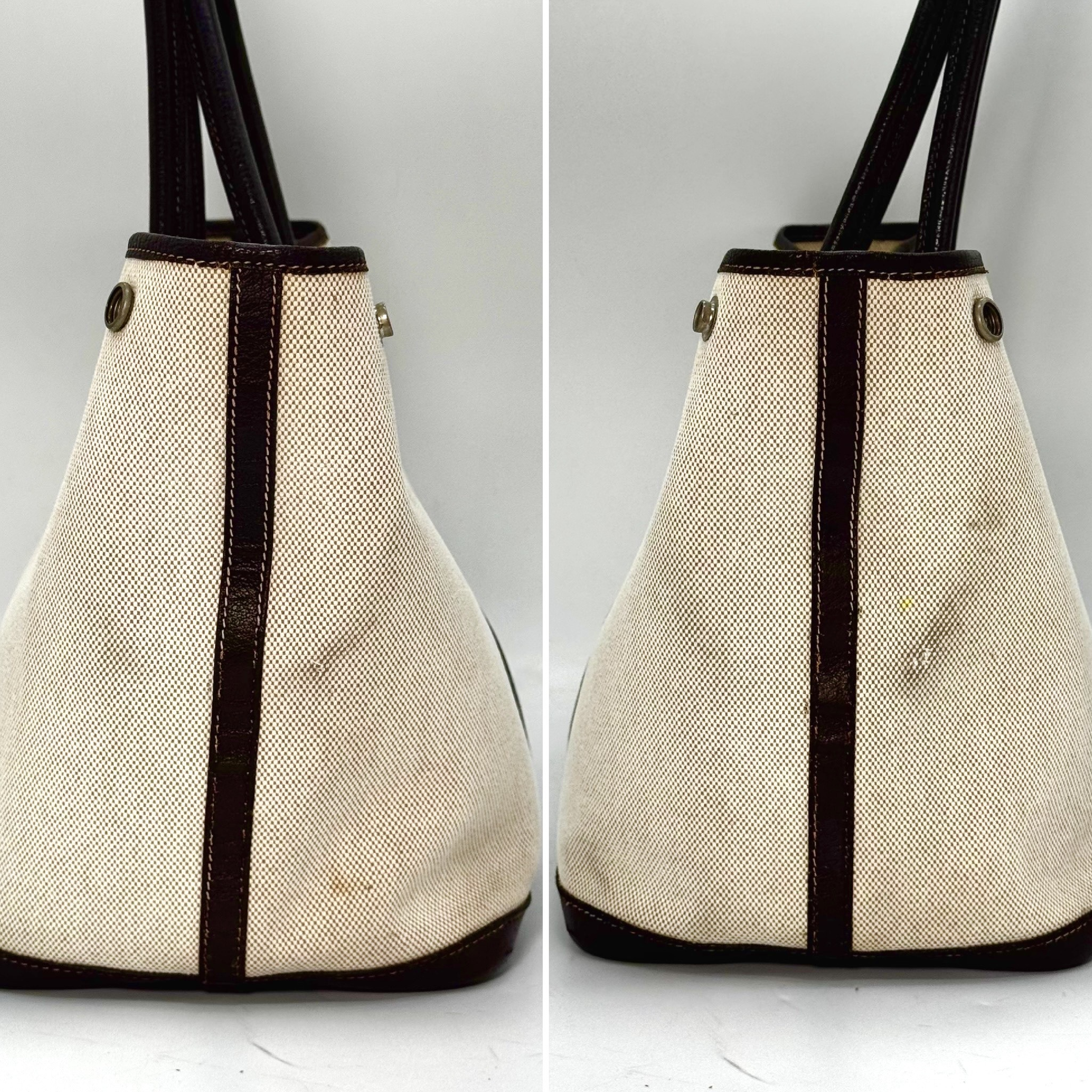 Garden Party Toile H Marron Brown PM Tote Bag — view 5