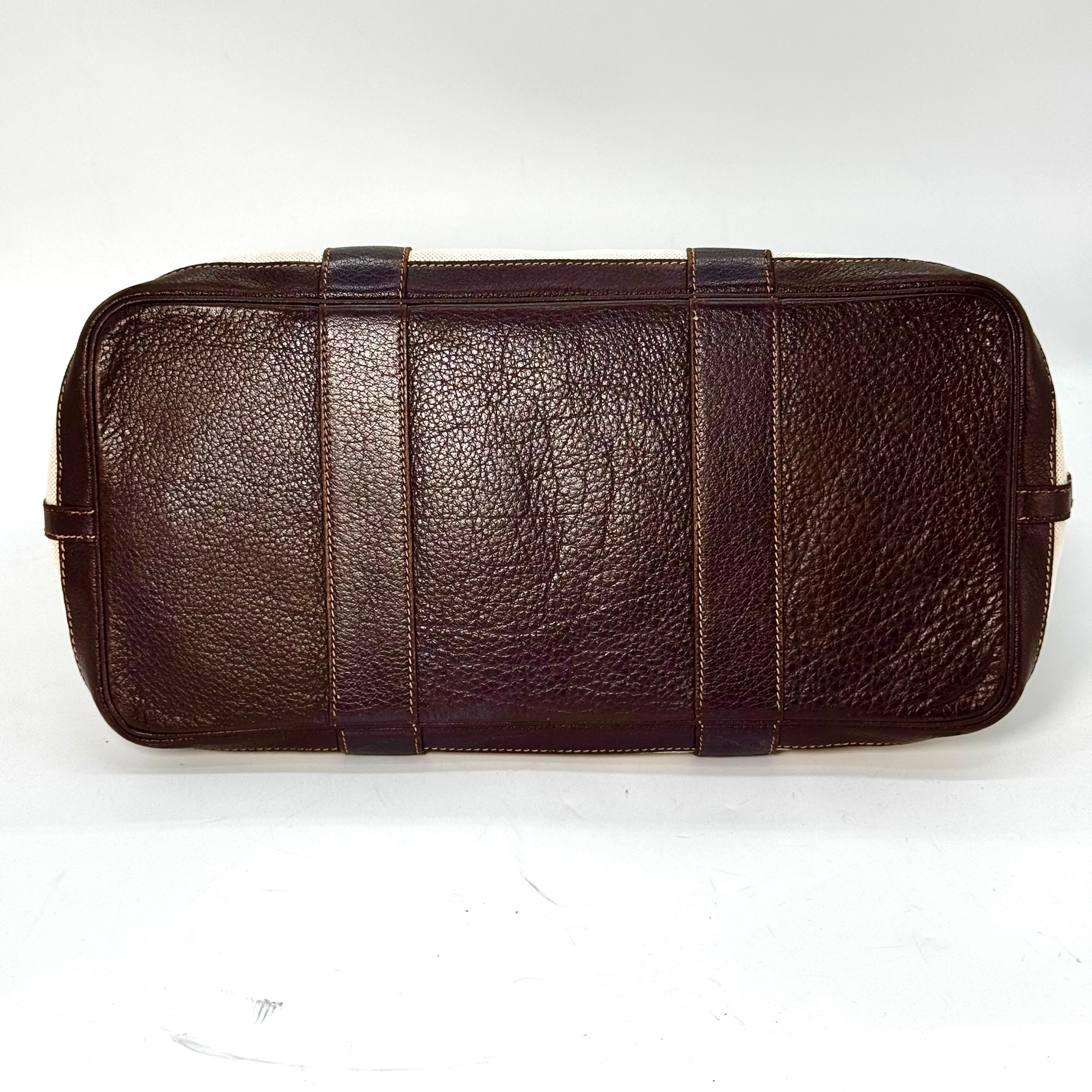 Garden Party Toile H Marron Brown PM Tote Bag — view 7