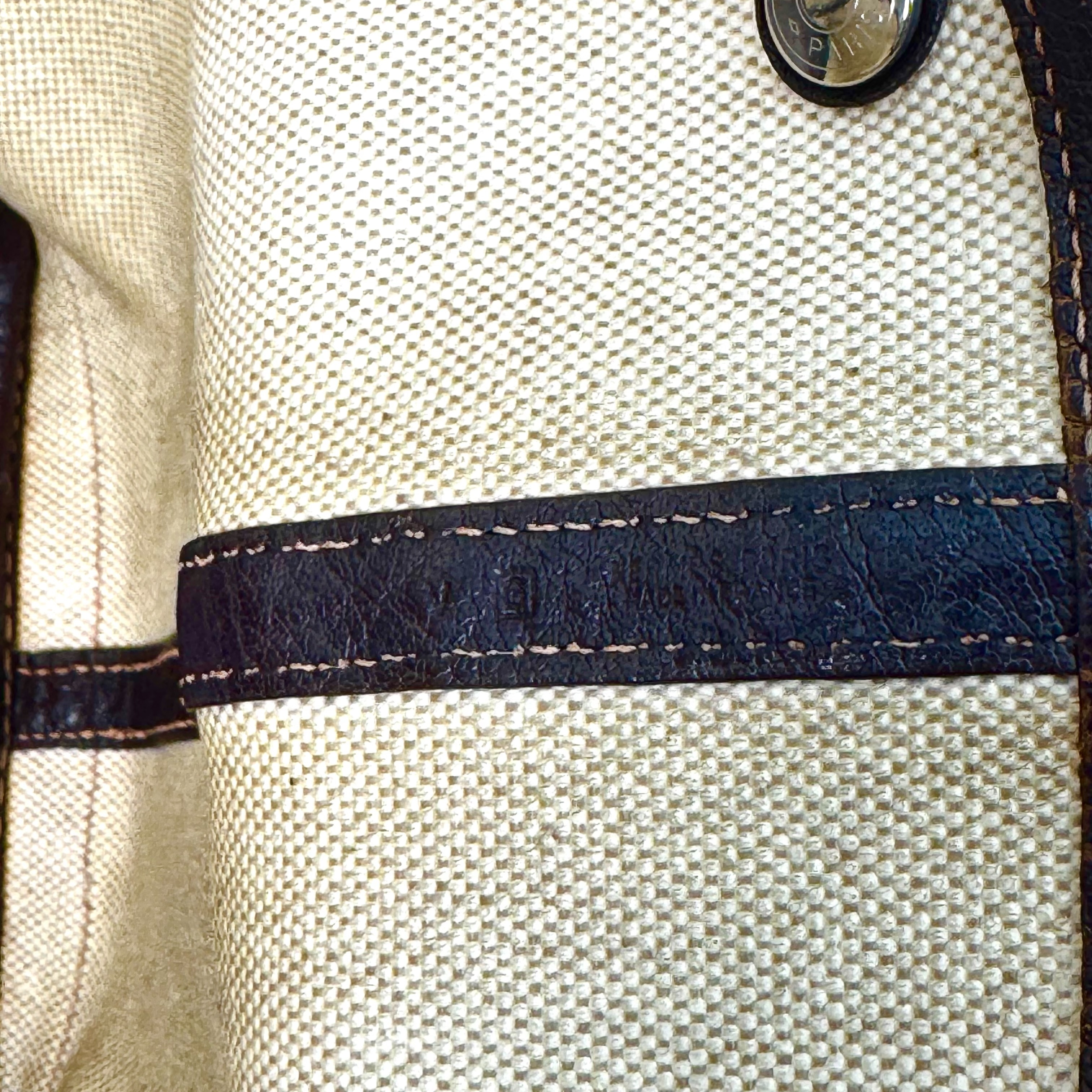 Garden Party Toile H Marron Brown PM Tote Bag — view 9