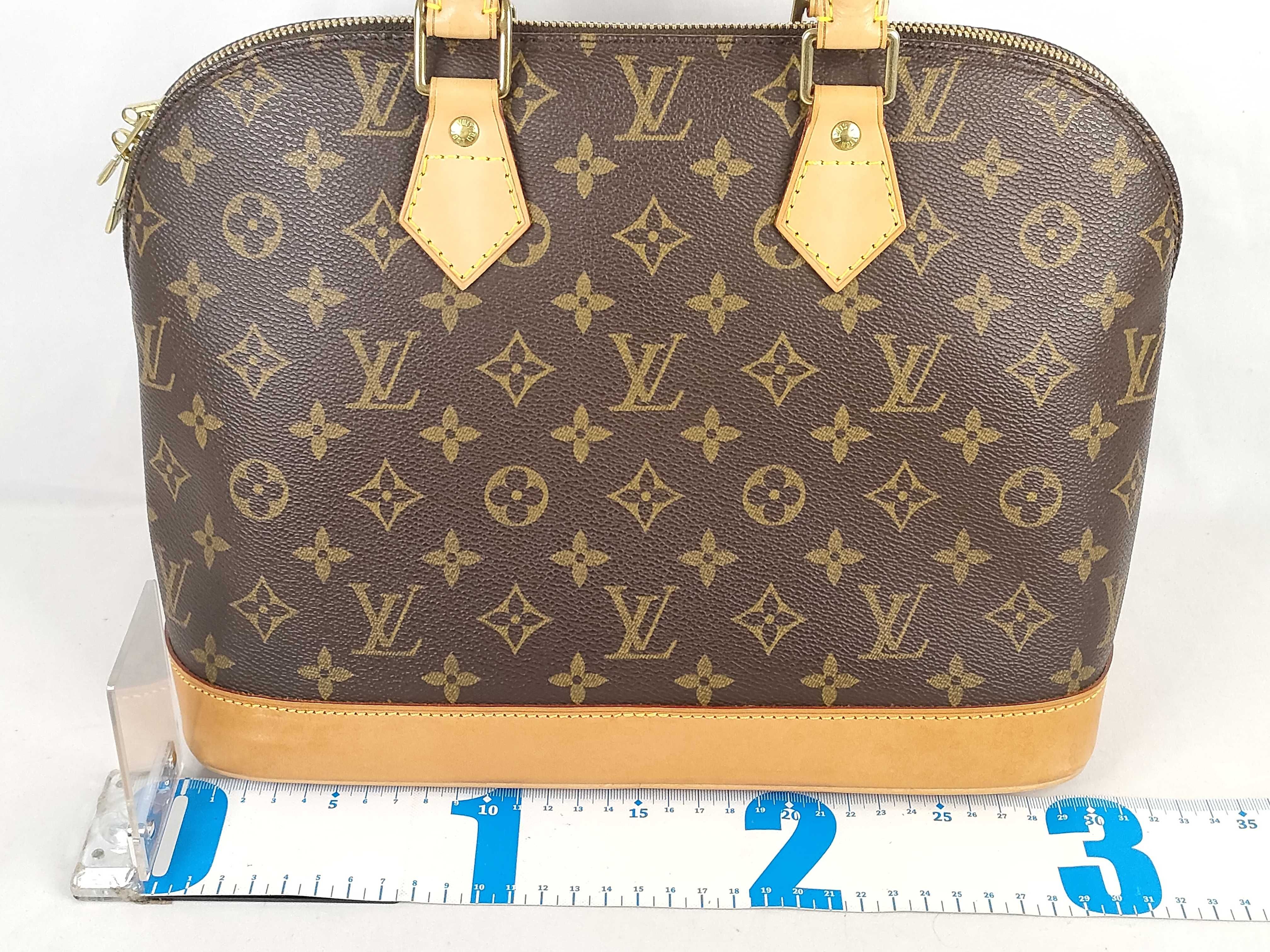 Monogram Alma M51130 FL0071 Accessories: Dust bag, padlock, key. Handbag. — view 2