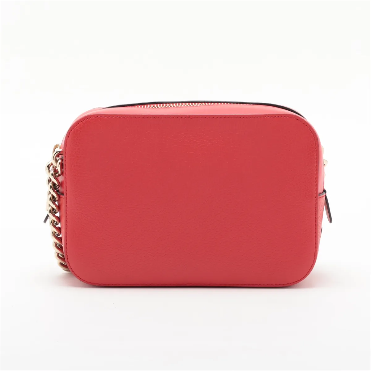 Loubilou Leather Chain Shoulder Bag, Red — view 2