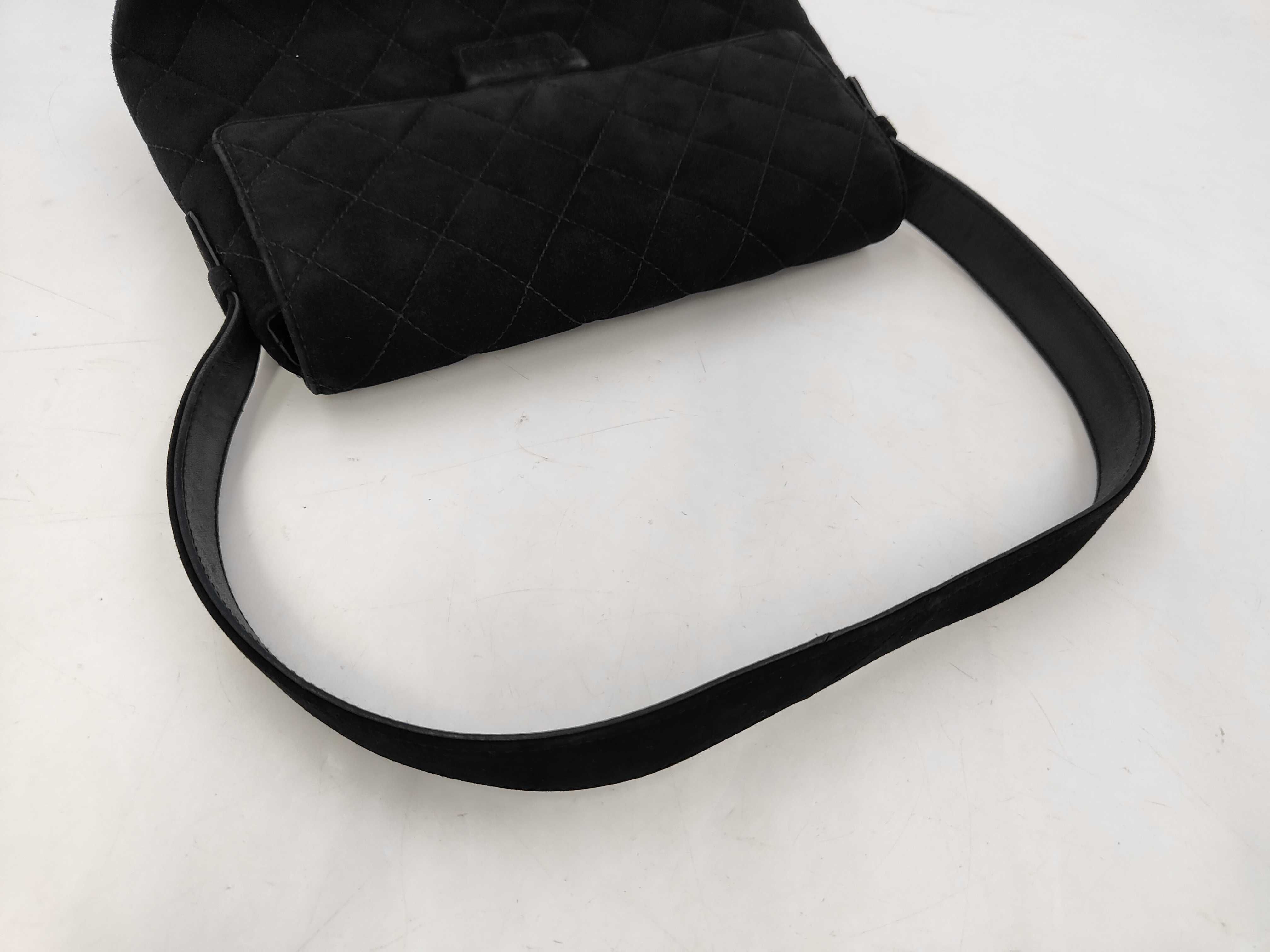 One-Shoulder Suede Black GP Shoulder Bag — view 3