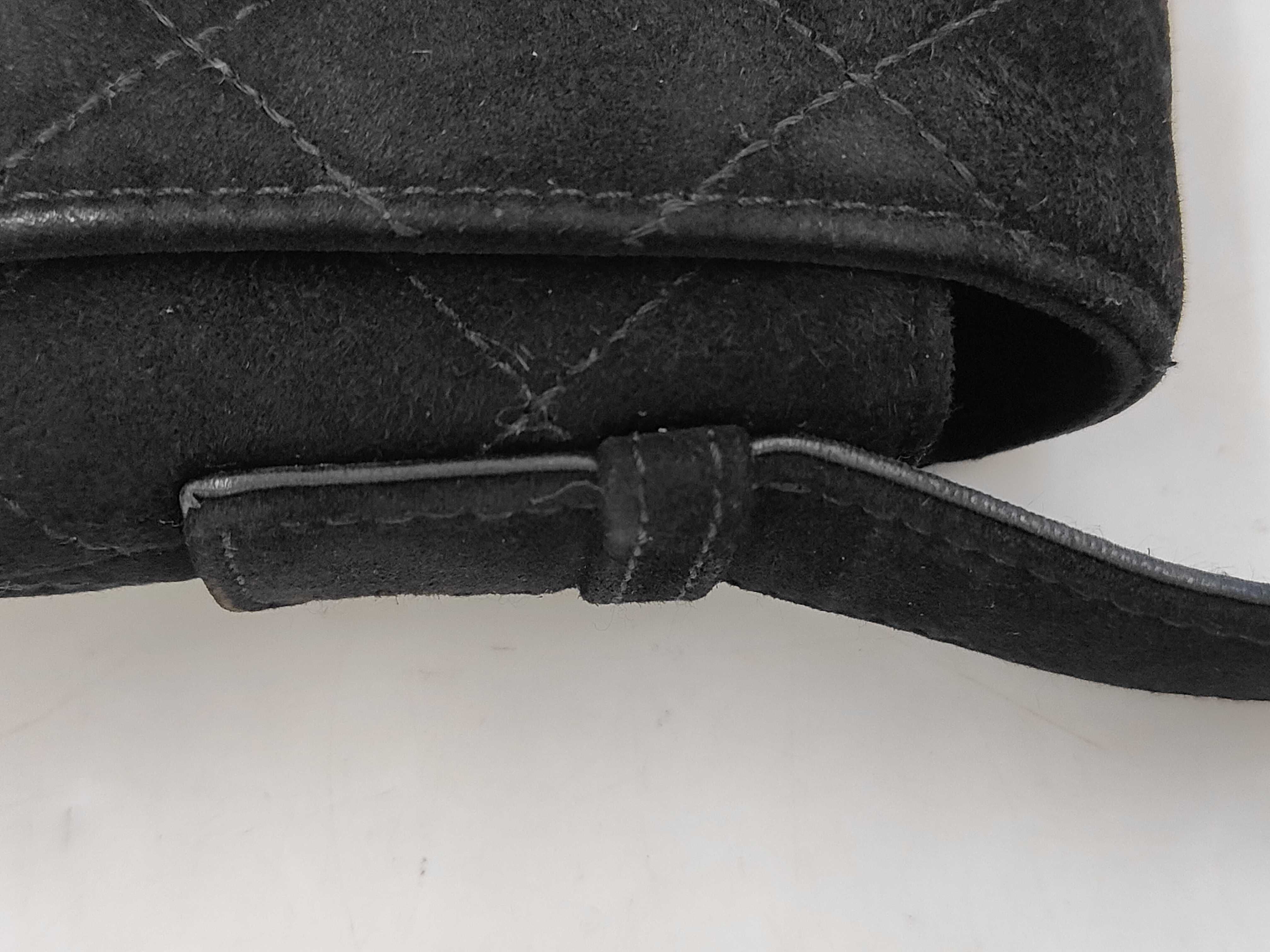 One-Shoulder Suede Black GP Shoulder Bag — view 5