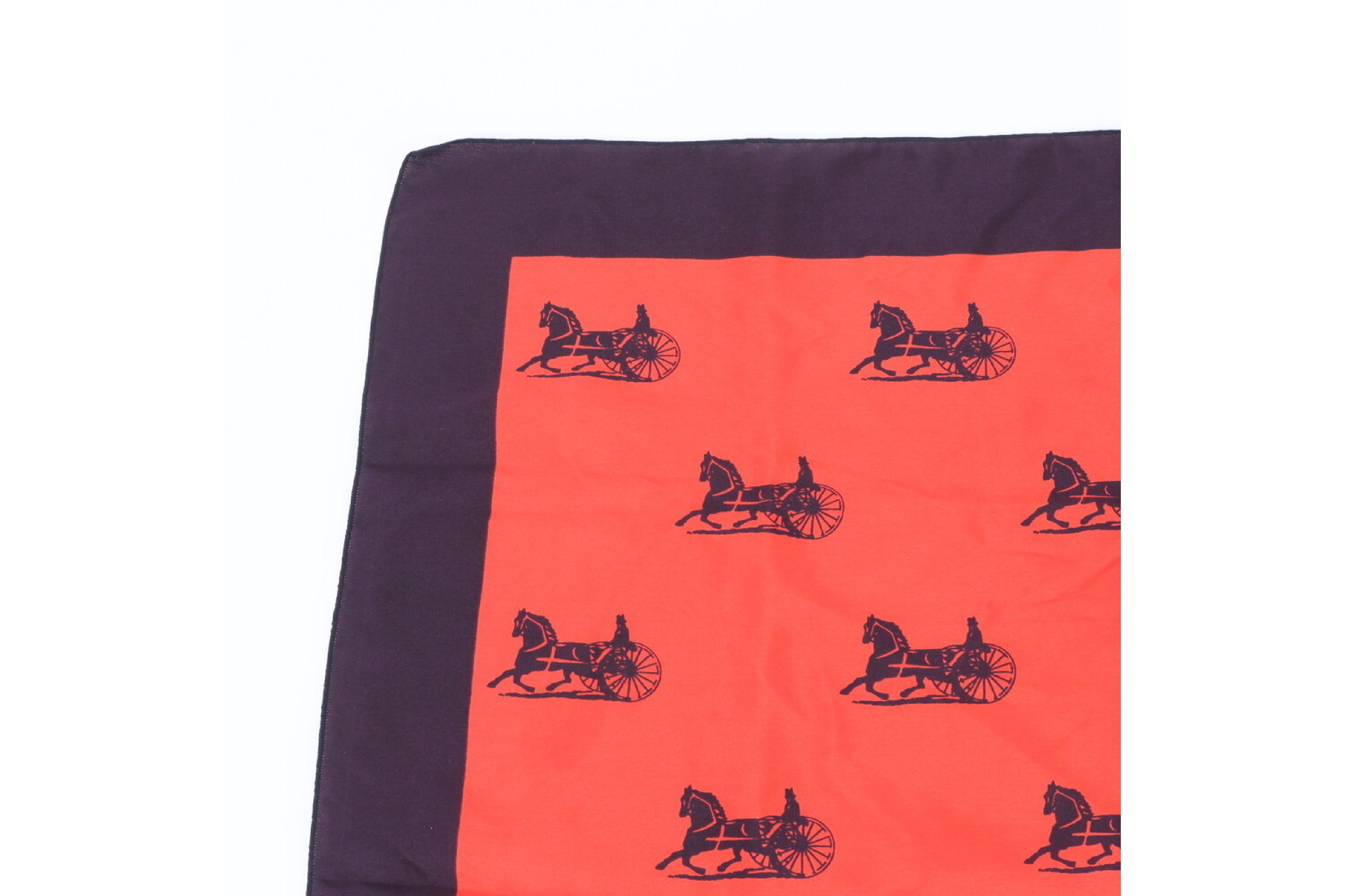 tag attached, 100% silk scarf, carriage design, and other accessories. — view 2