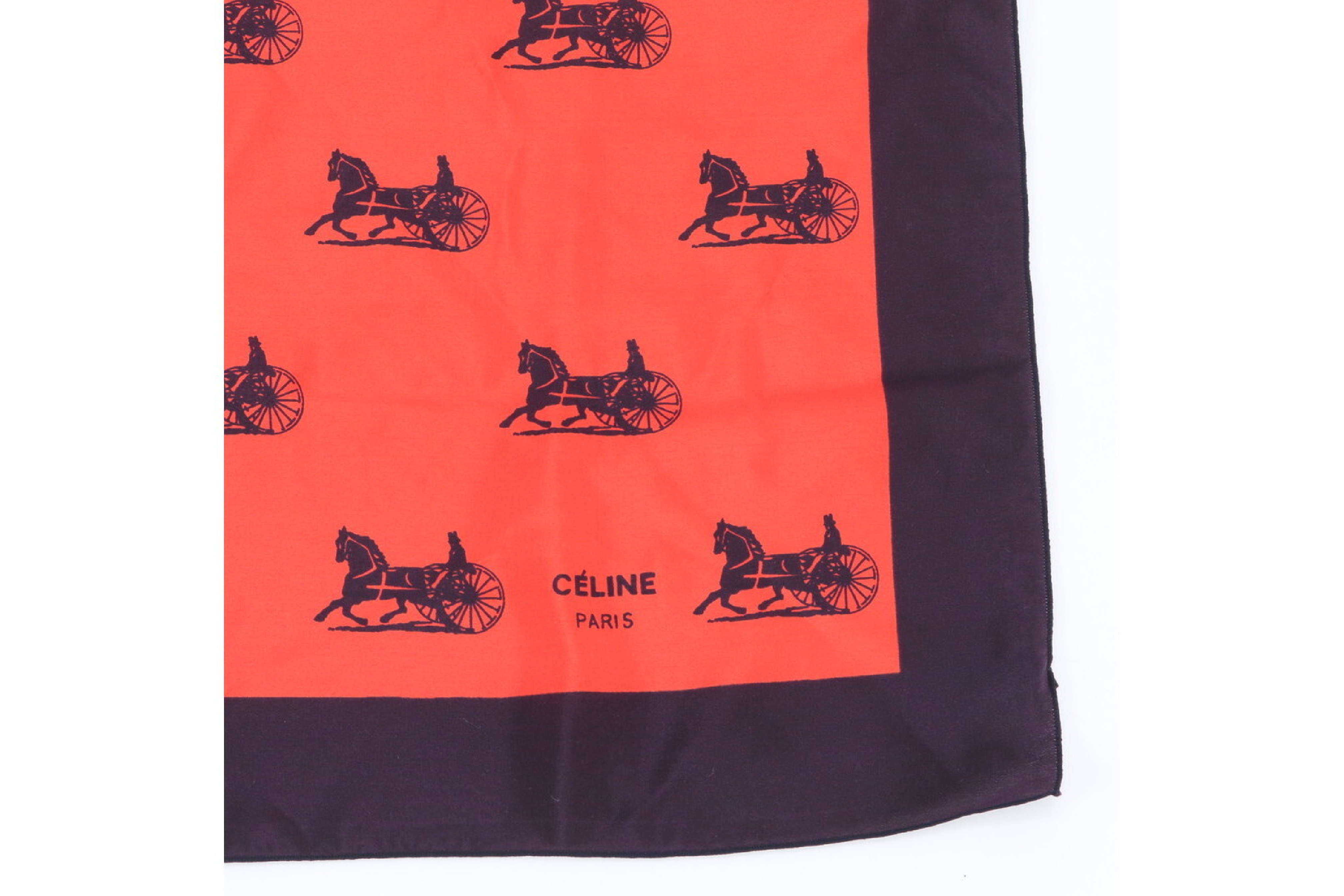 tag attached, 100% silk scarf, carriage design, and other accessories. — view 4