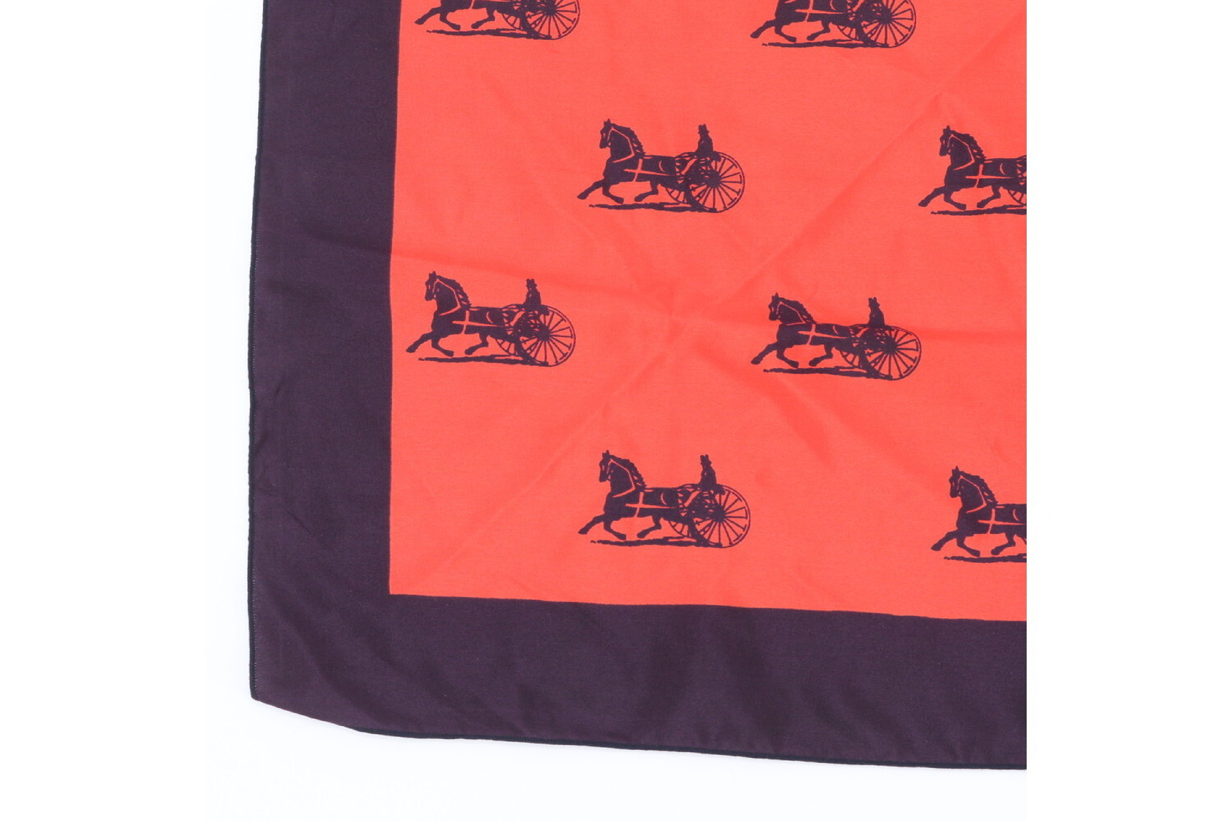 tag attached, 100% silk scarf, carriage design, and other accessories. — view 5