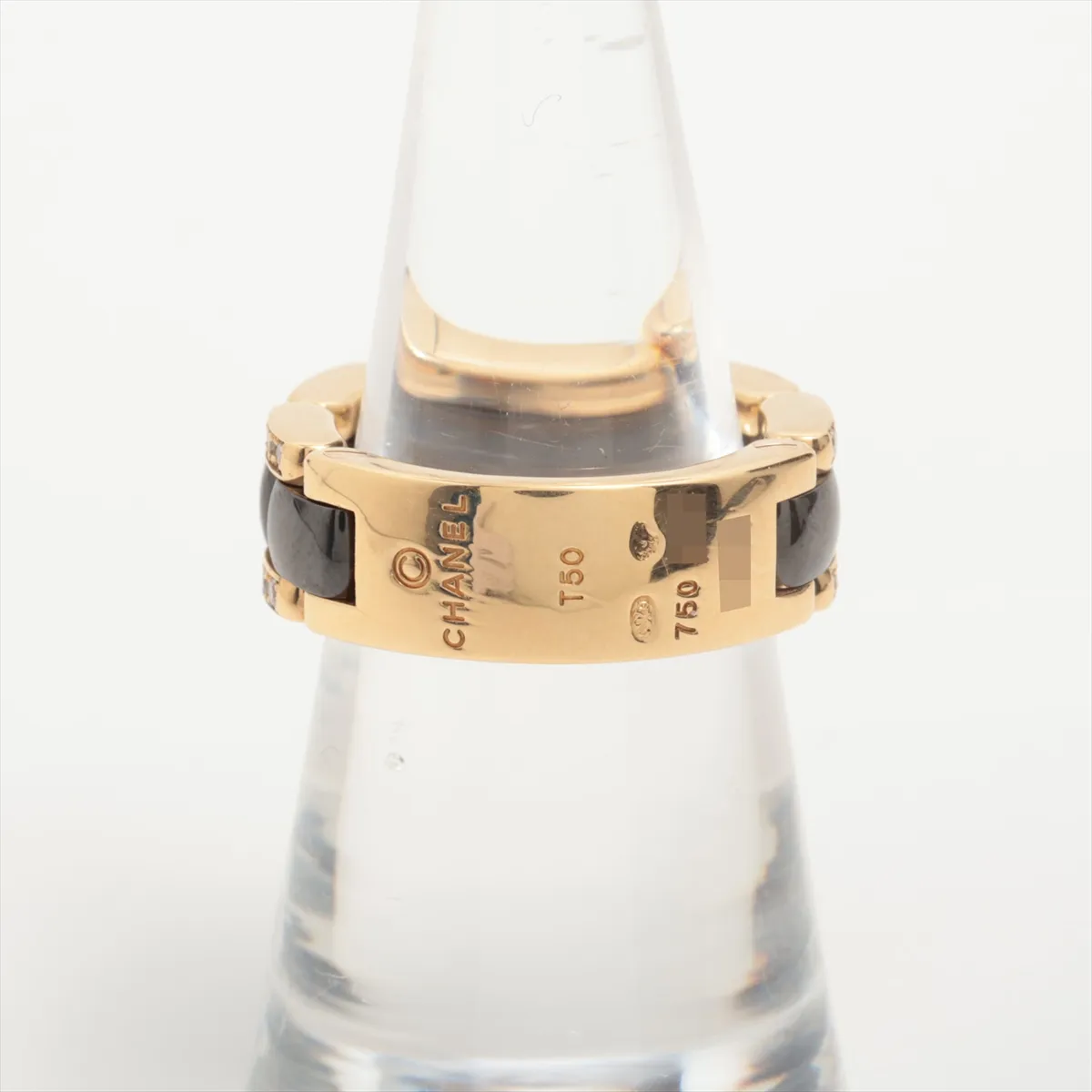 Ultra Diamond Ring, 750 (Yellow Gold) x Ceramic, 10.1g, 50, 20I6931, Hallmark damaged. — view 2