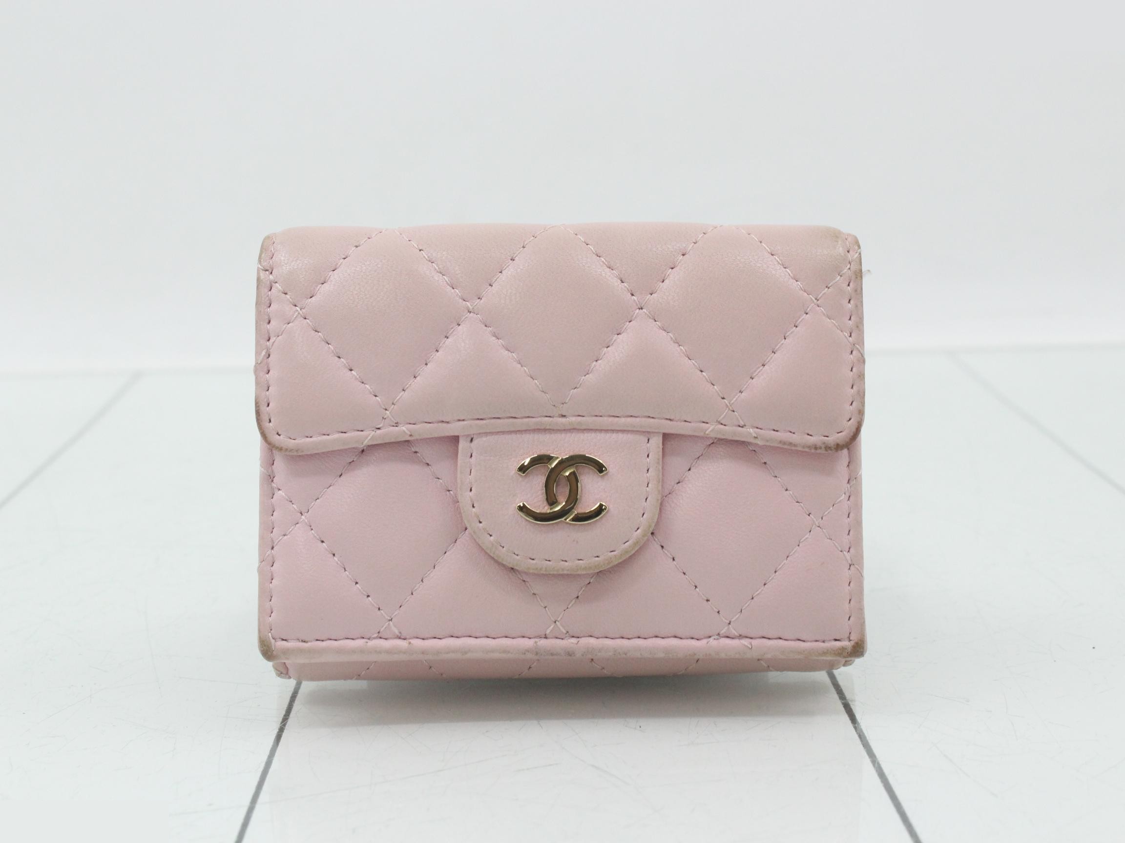 Small flap wallet, pink