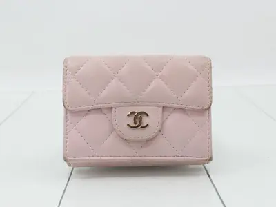 Small flap wallet, pink