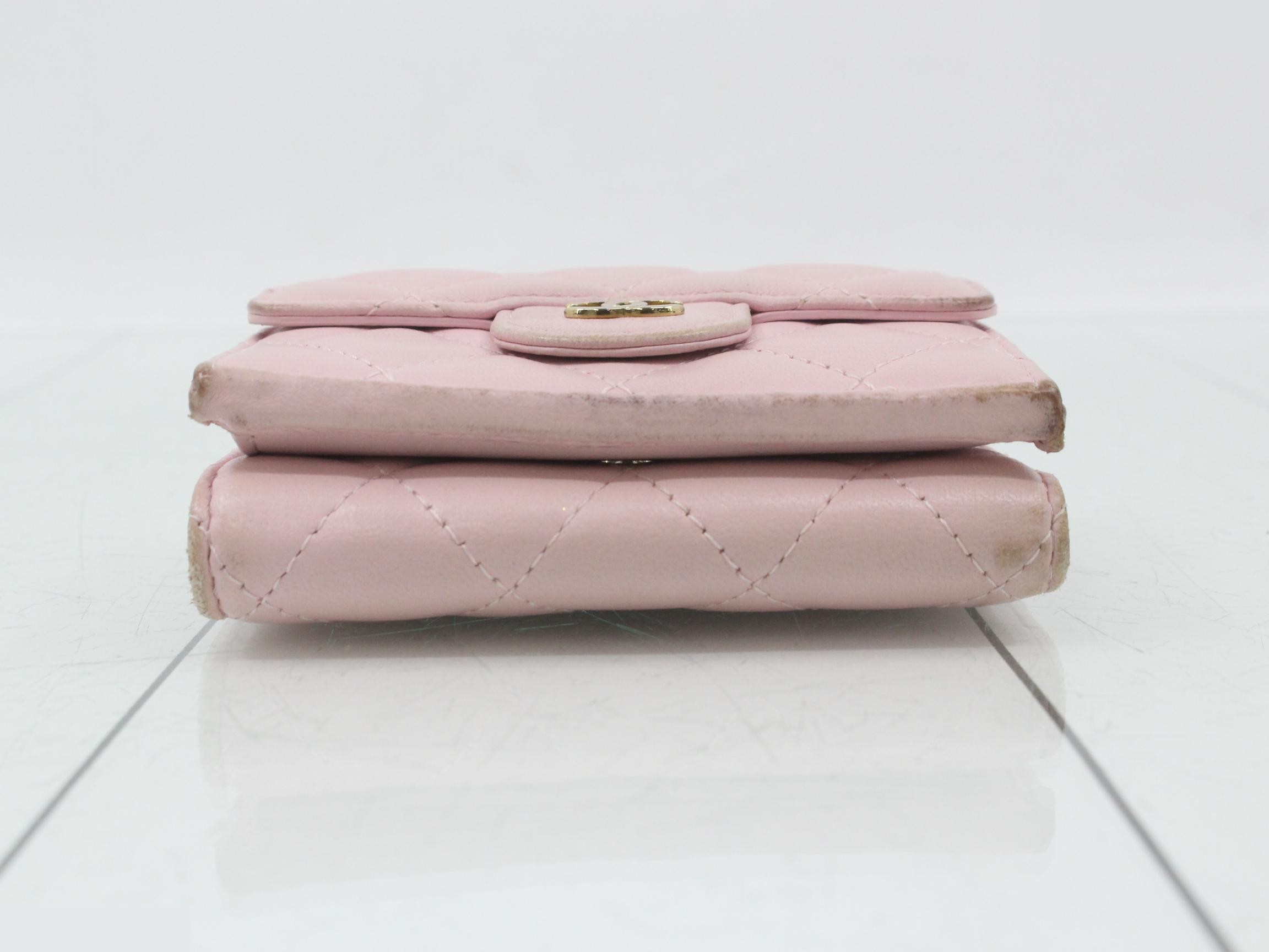 Small flap wallet, pink — view 3