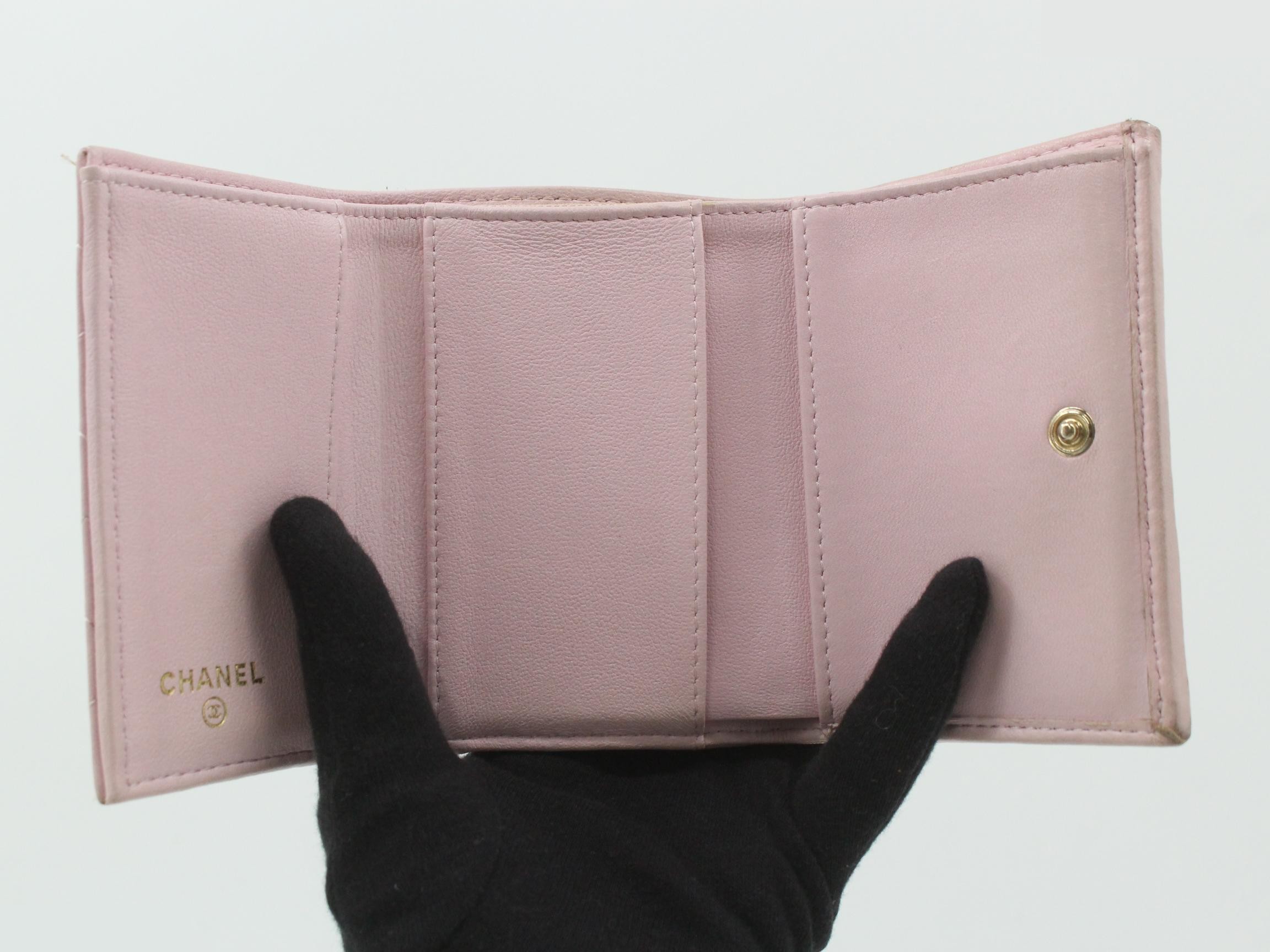 Small flap wallet, pink — view 4