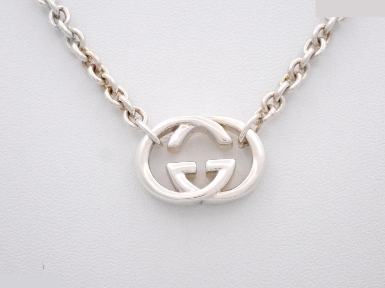 Interlocking Necklace, 925 sterling silver, 28.2g, total length approximately 45cm