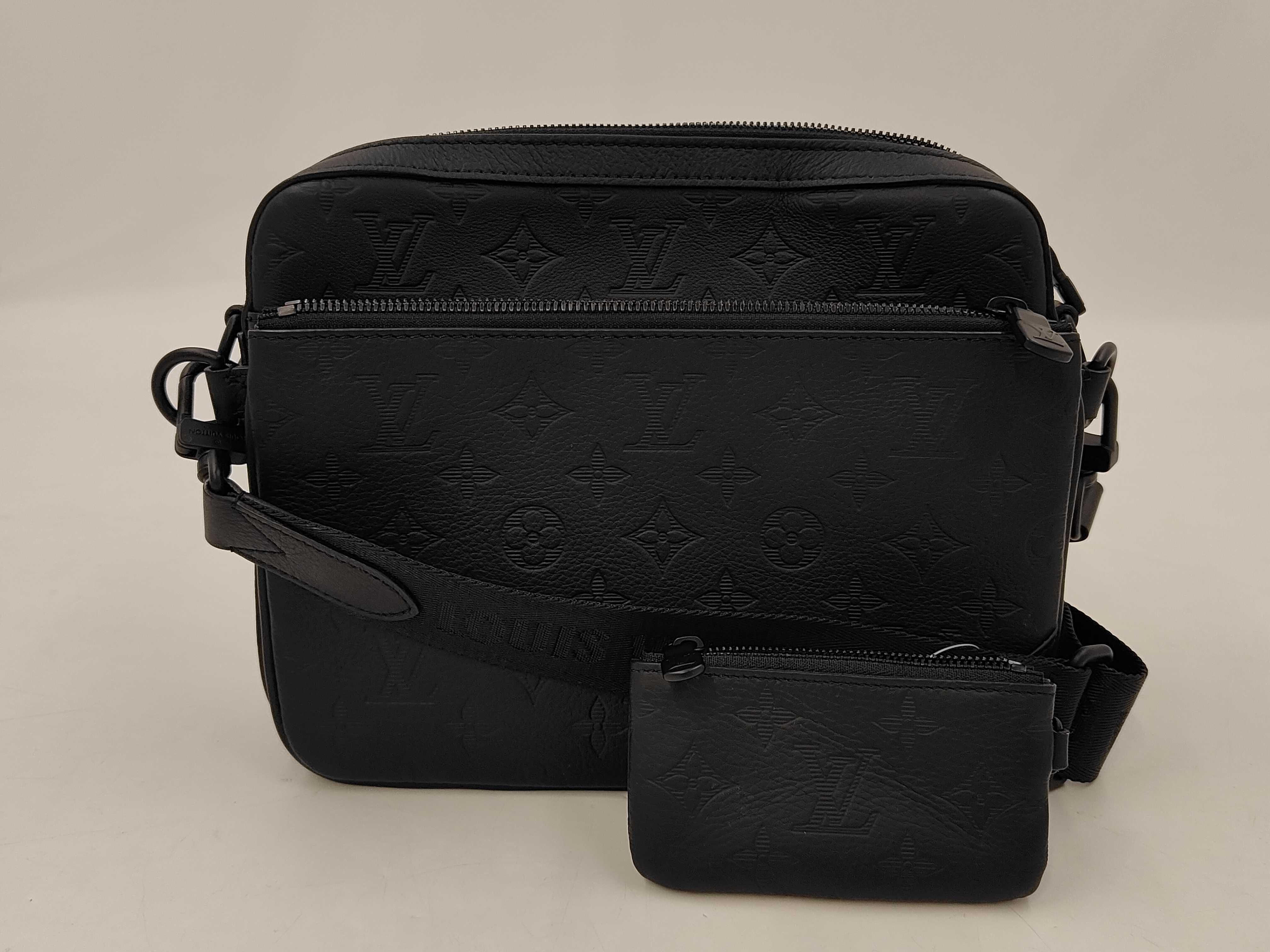 Shadow Leather Trio Messenger Shoulder Bag