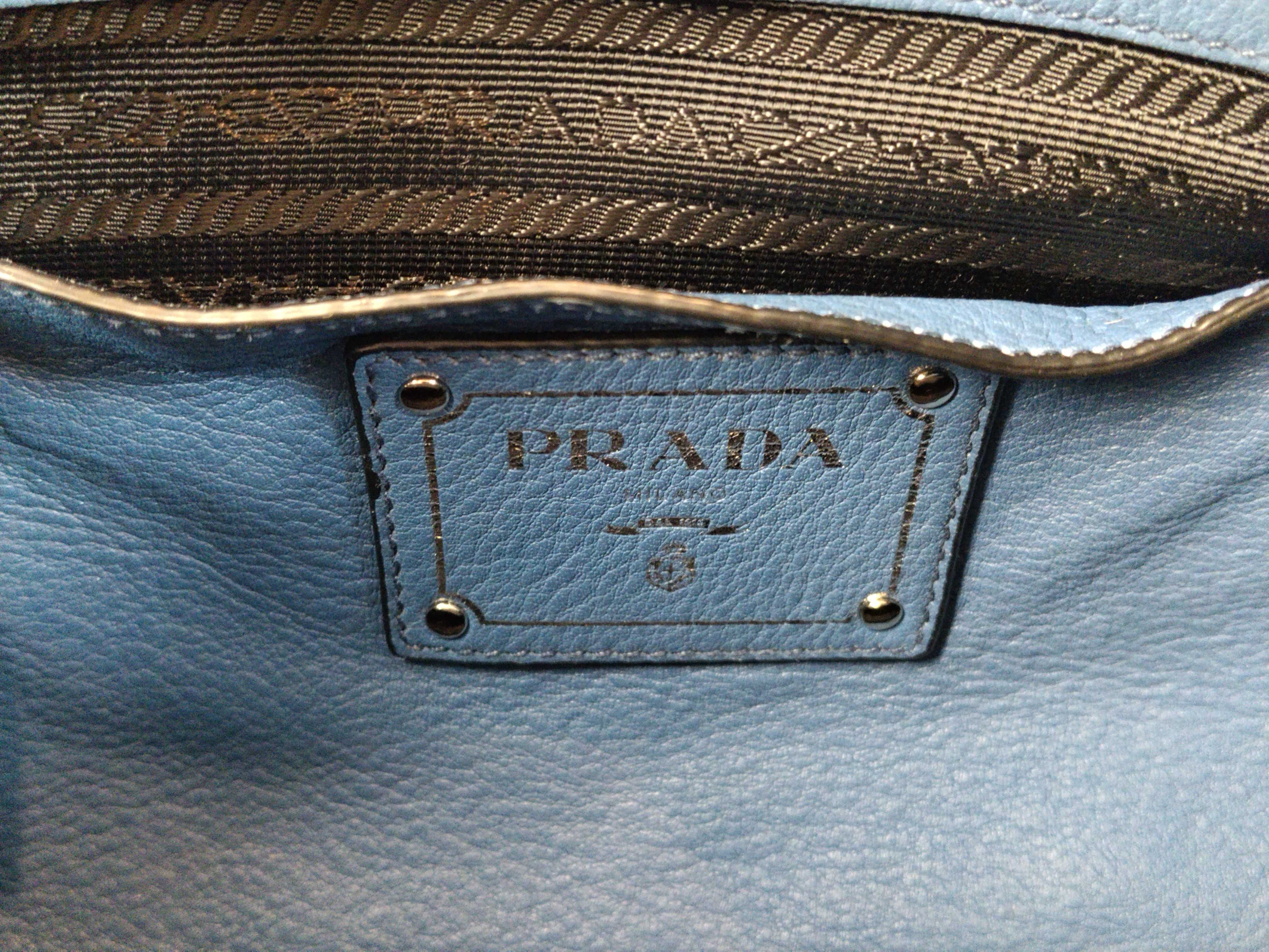 Leather Blue One-Shoulder Bag — view 12