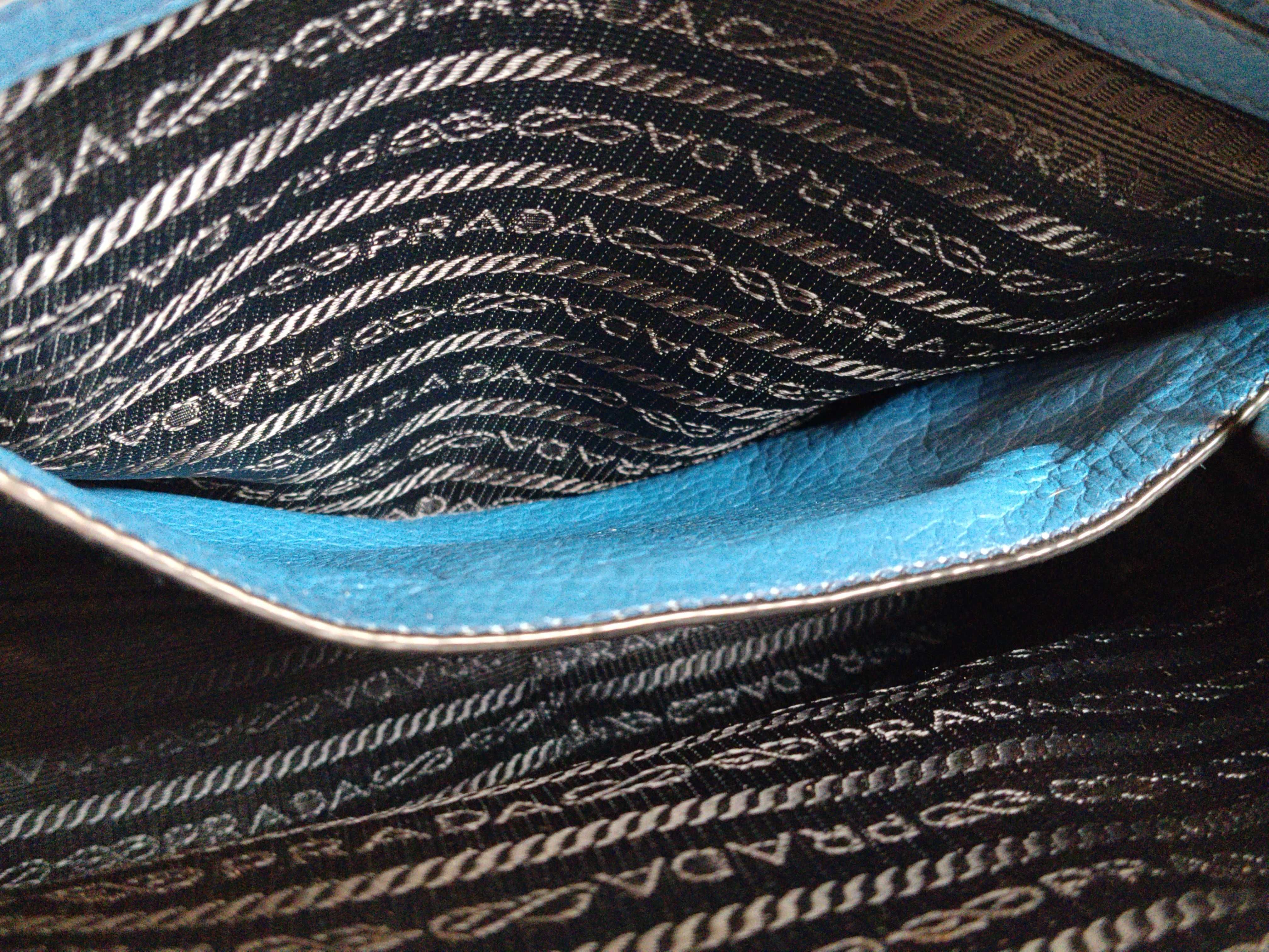 Leather Blue One-Shoulder Bag — view 14