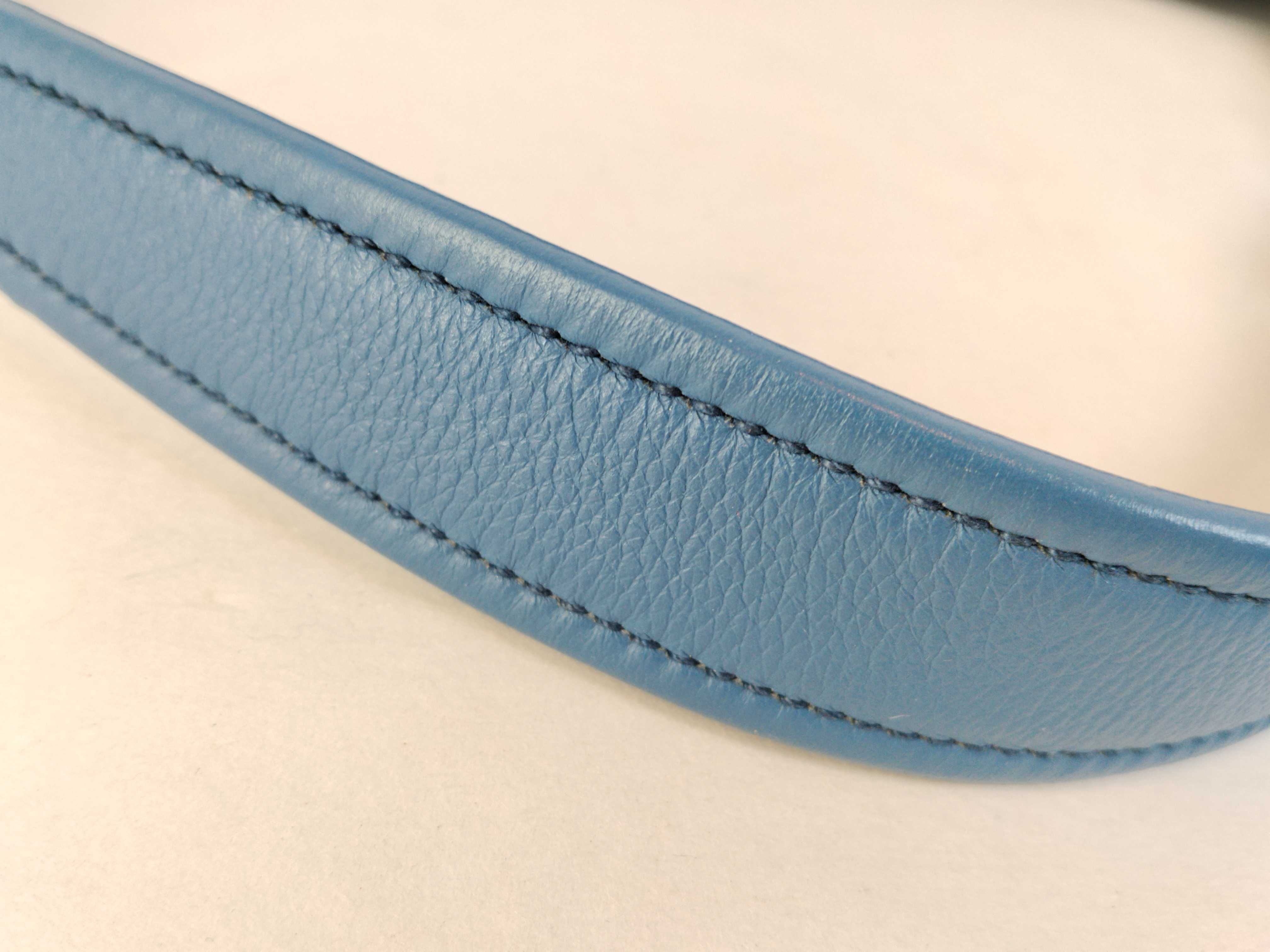 Leather Blue One-Shoulder Bag — view 4