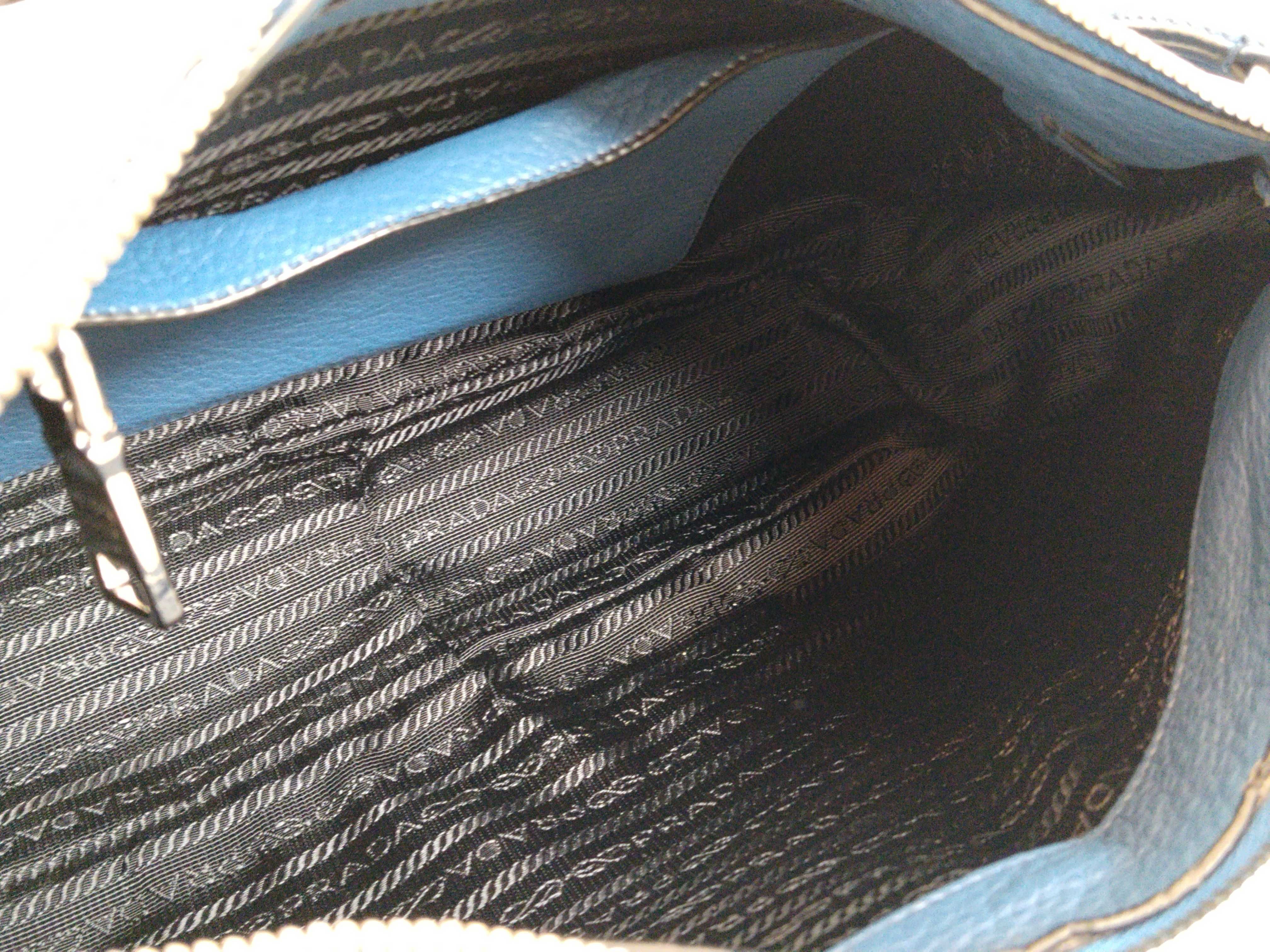 Leather Blue One-Shoulder Bag — view 10