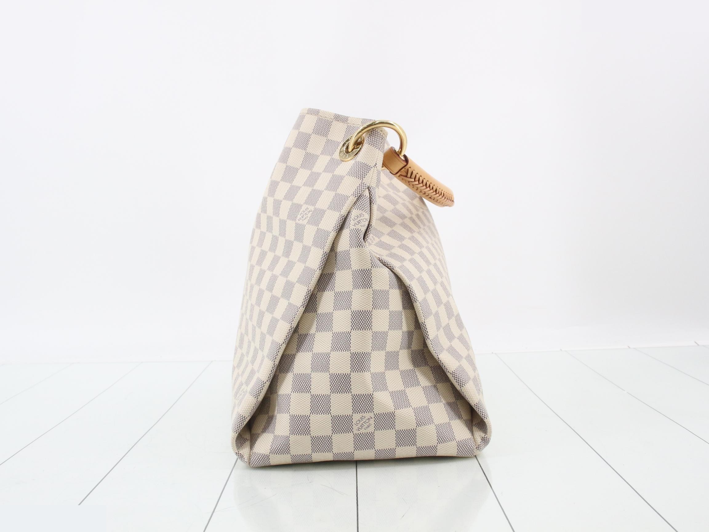 Damier Azur Artsy MM Shoulder Bag — view 3