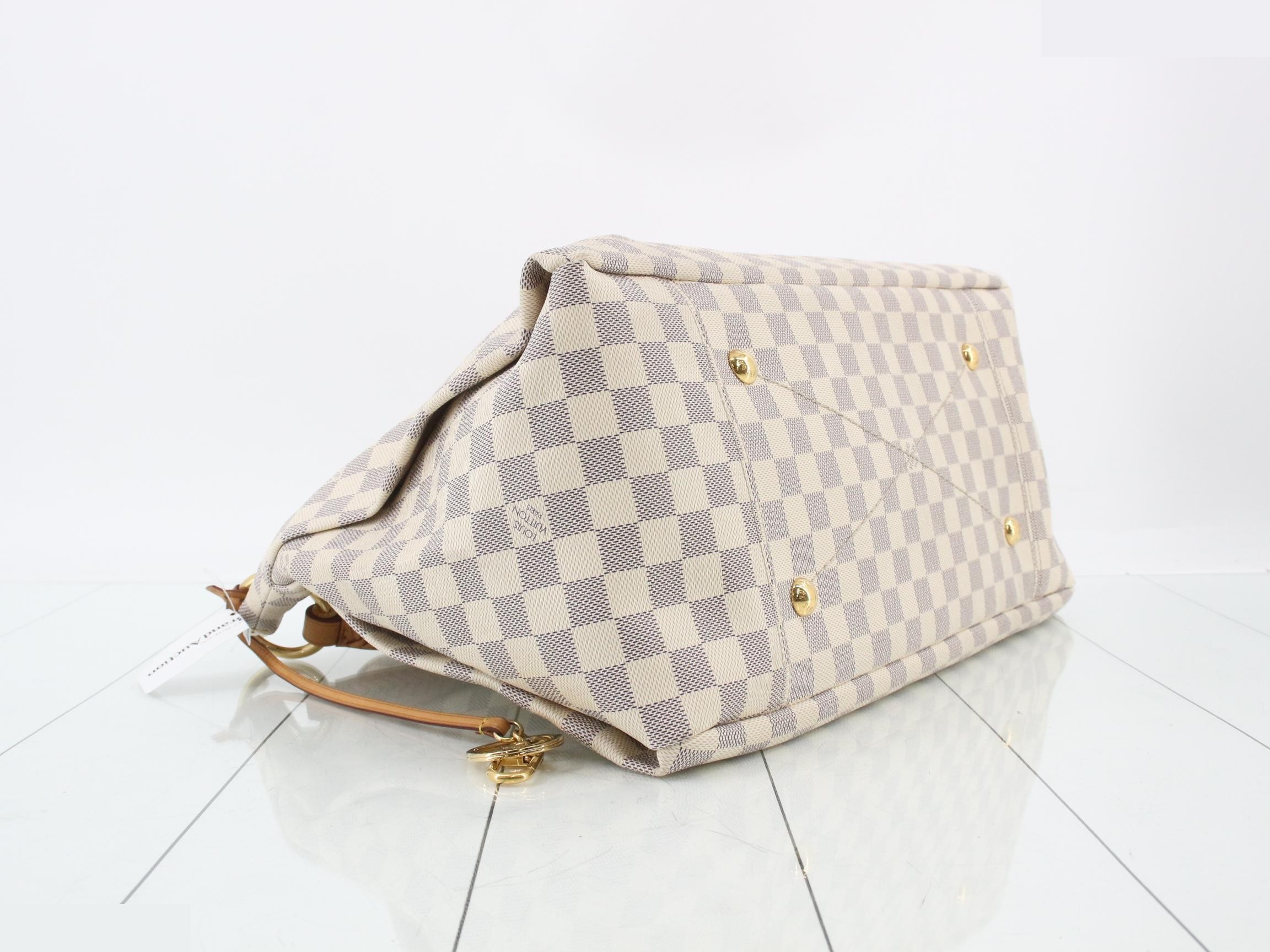 Damier Azur Artsy MM Shoulder Bag — view 5