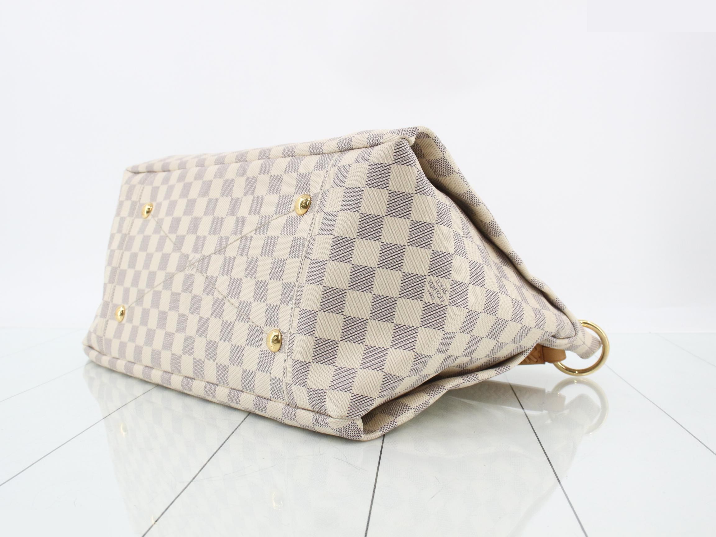 Damier Azur Artsy MM Shoulder Bag — view 6