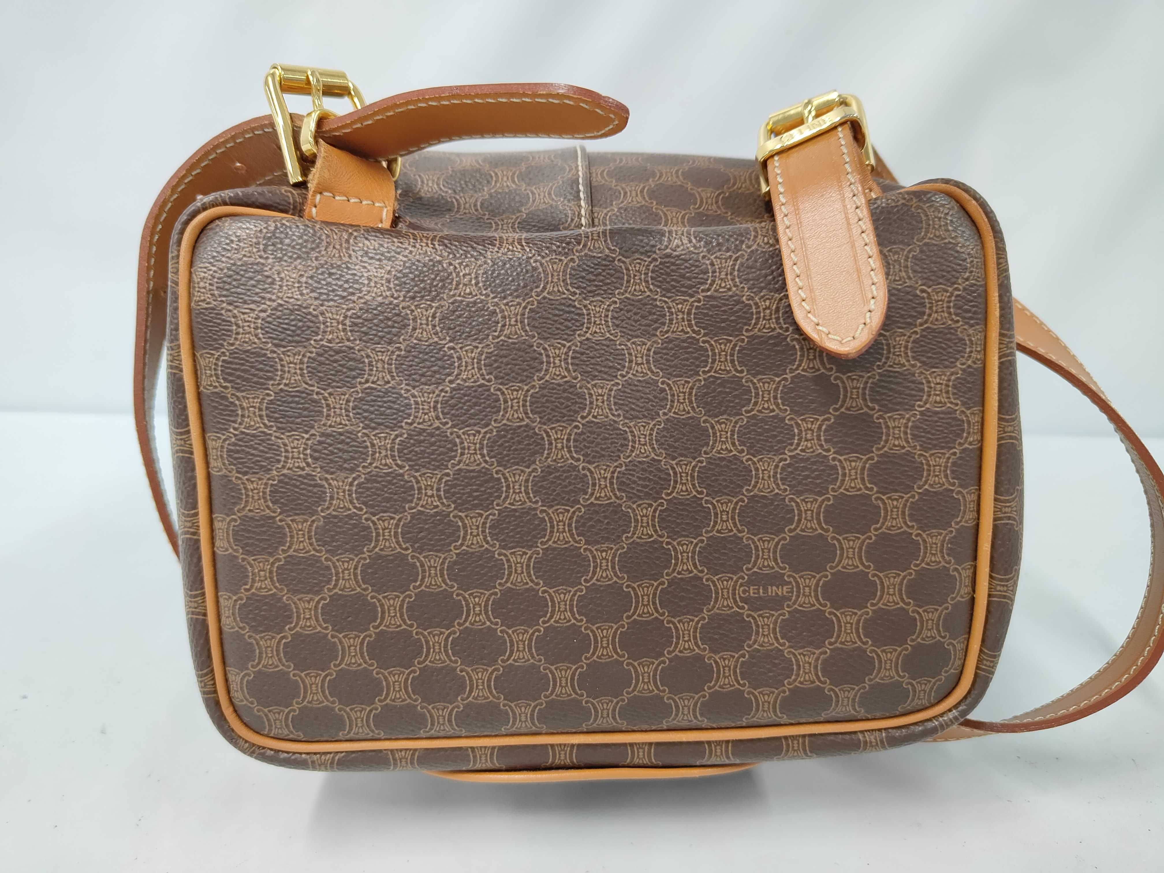 Macadam Backpack, Leather, Brown. — view 3
