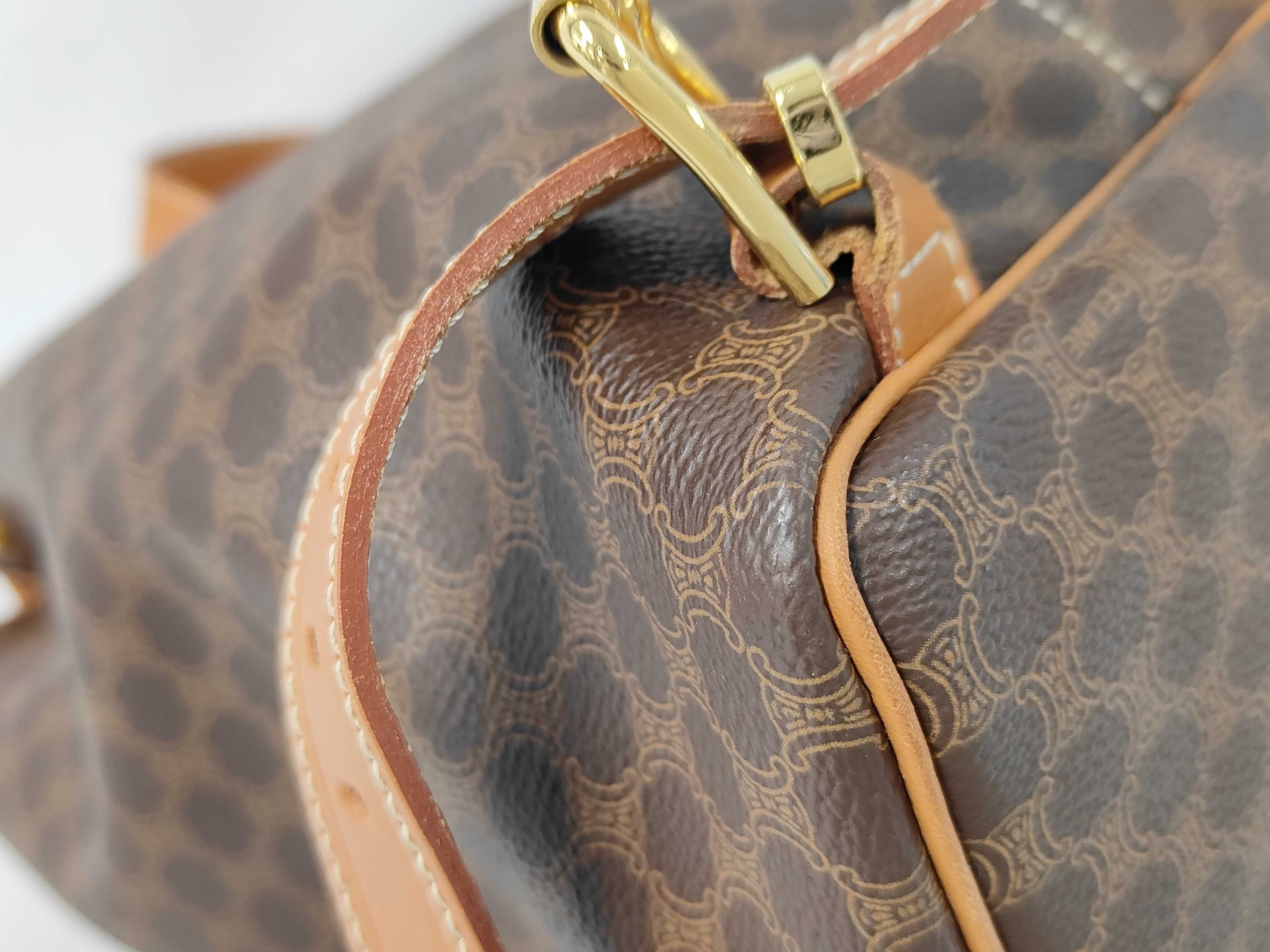 Macadam Backpack, Leather, Brown. — view 4
