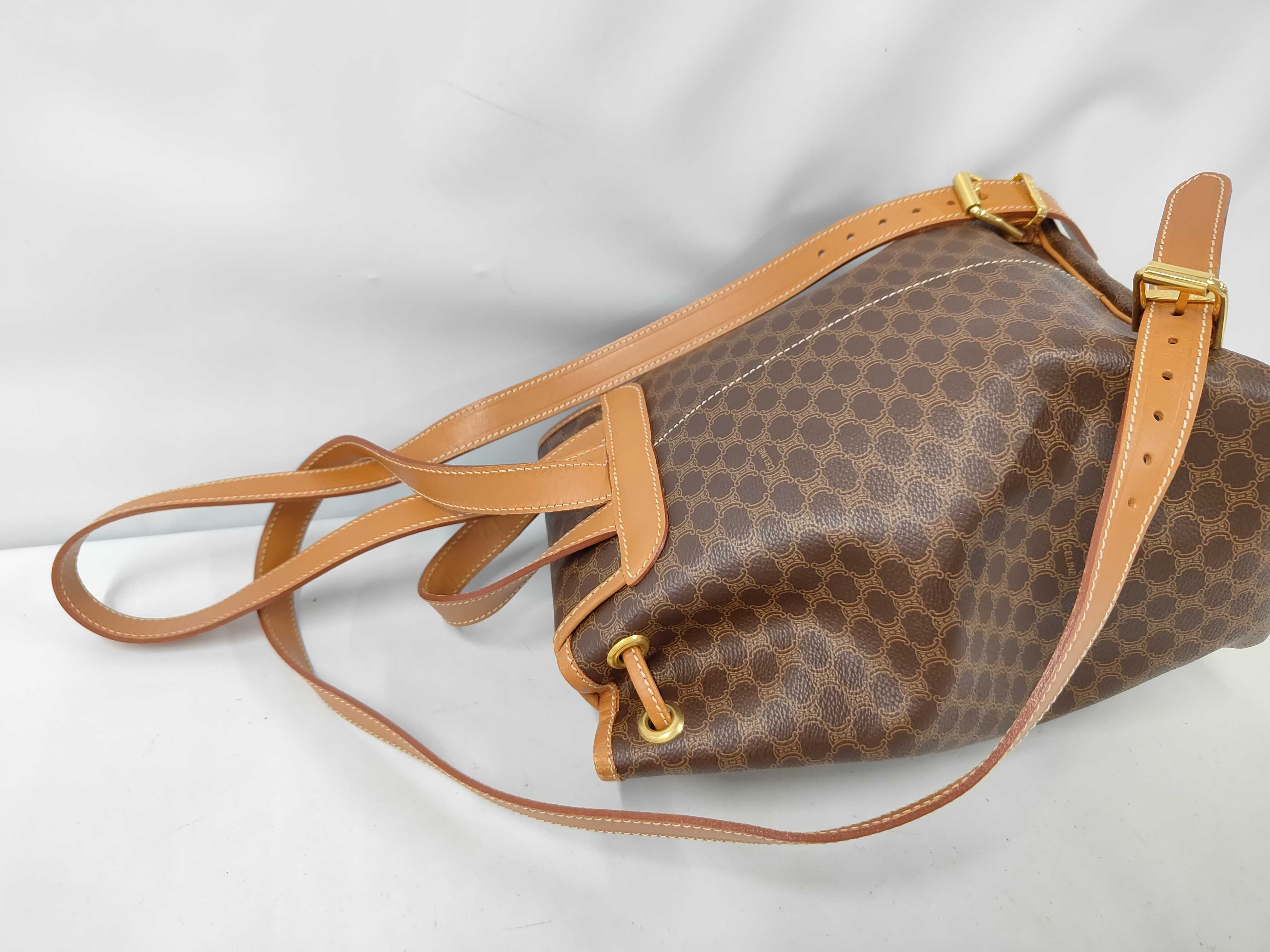 Macadam Backpack, Leather, Brown. — view 6