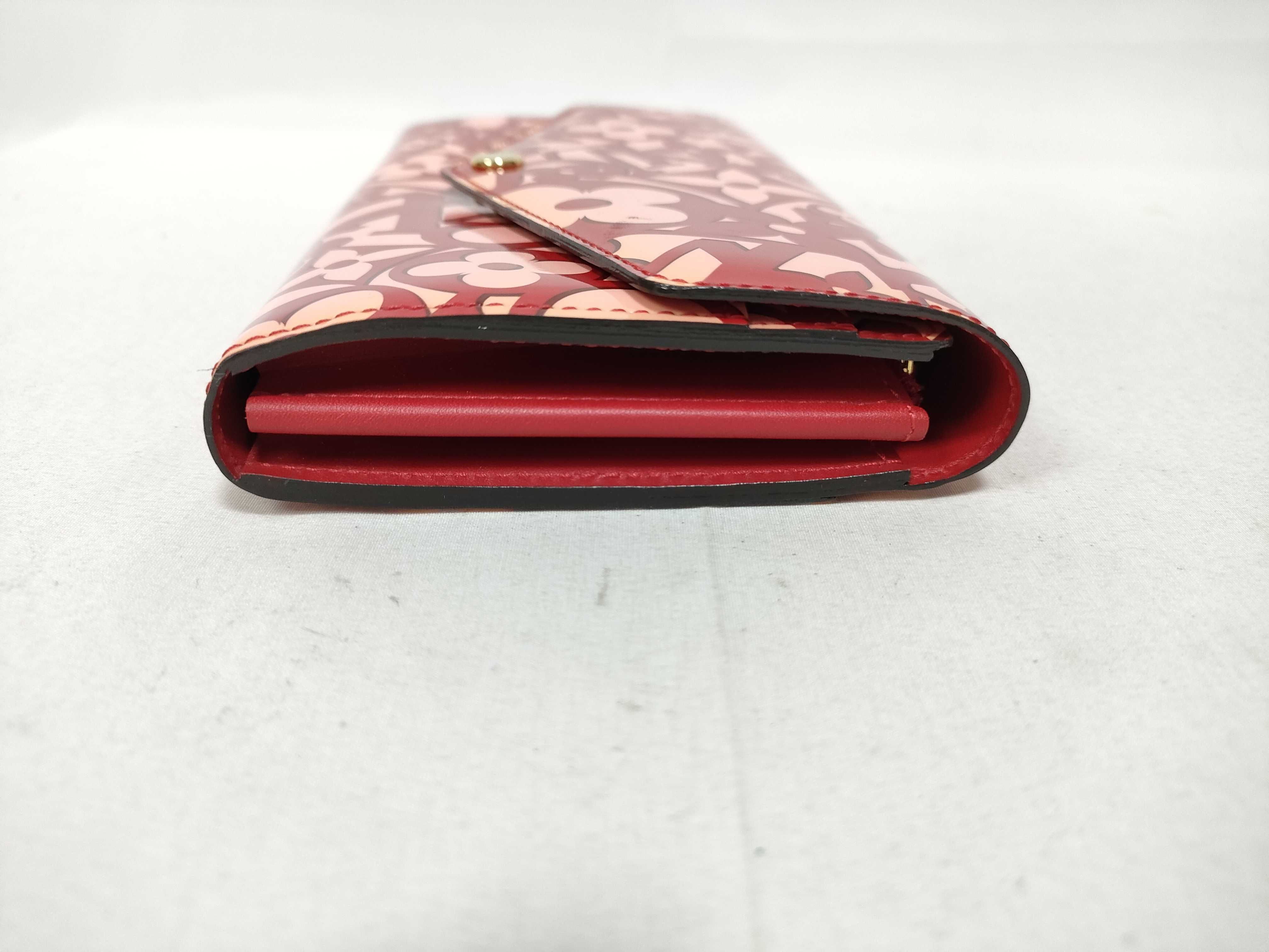 Vernis Louis Vuitton Vernis Sweet Monogram Portefeuille Sarah Long Wallet M90127 Pomme d'Amour Wallet — view 6