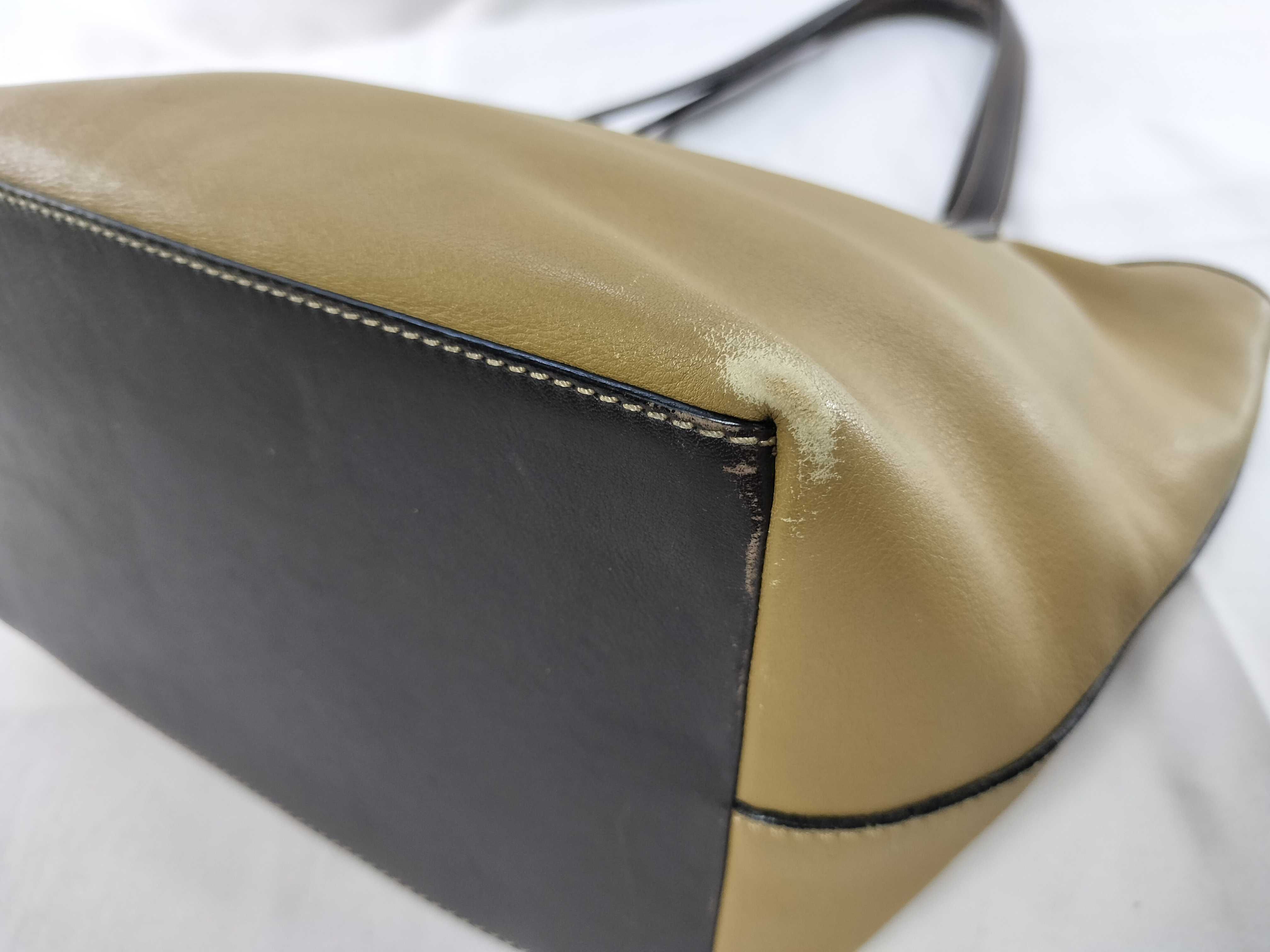 Leather Anagram Tote Bag — view 6