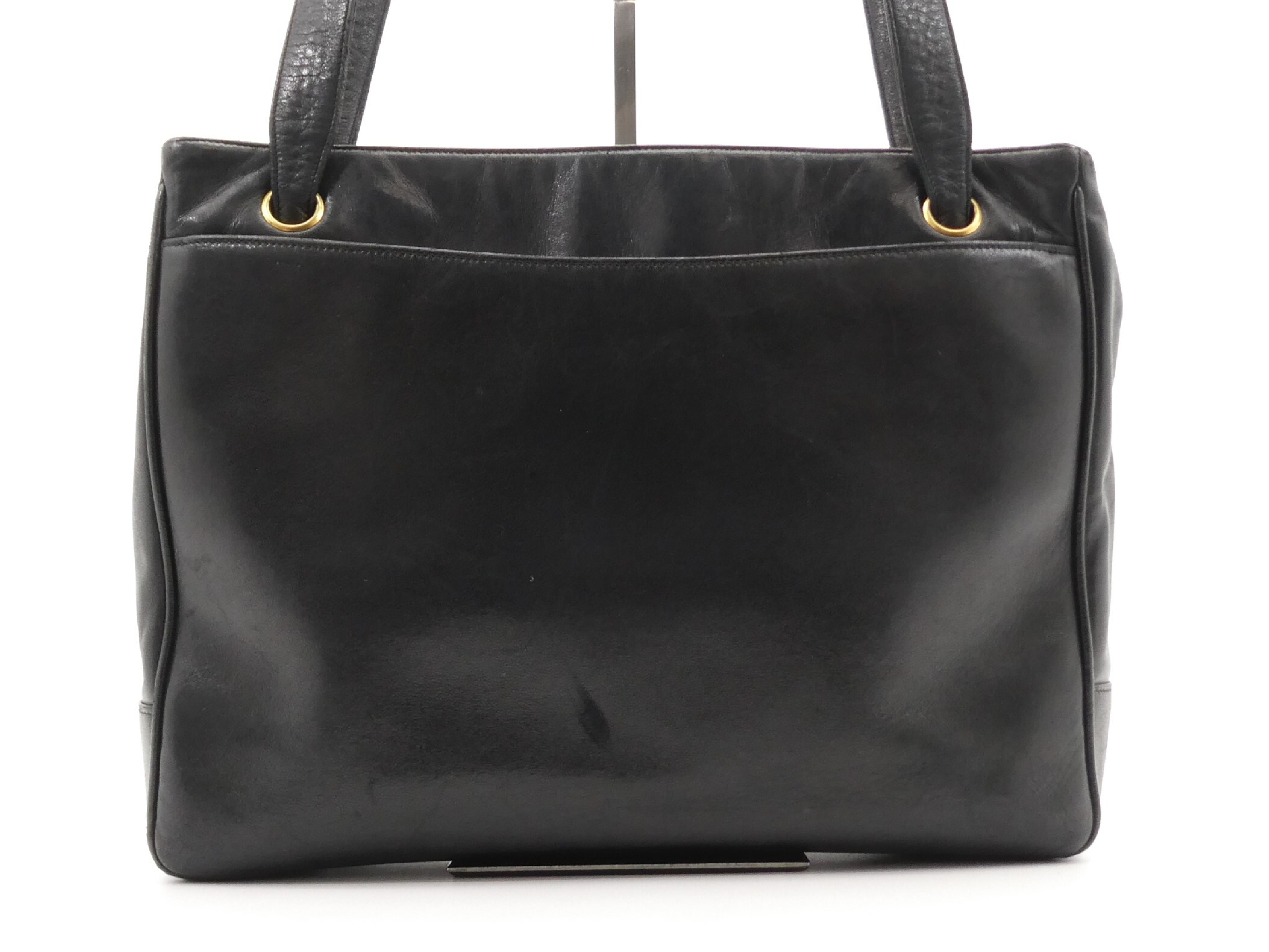 Coco Mark Leather Studded Tote Bag — view 2