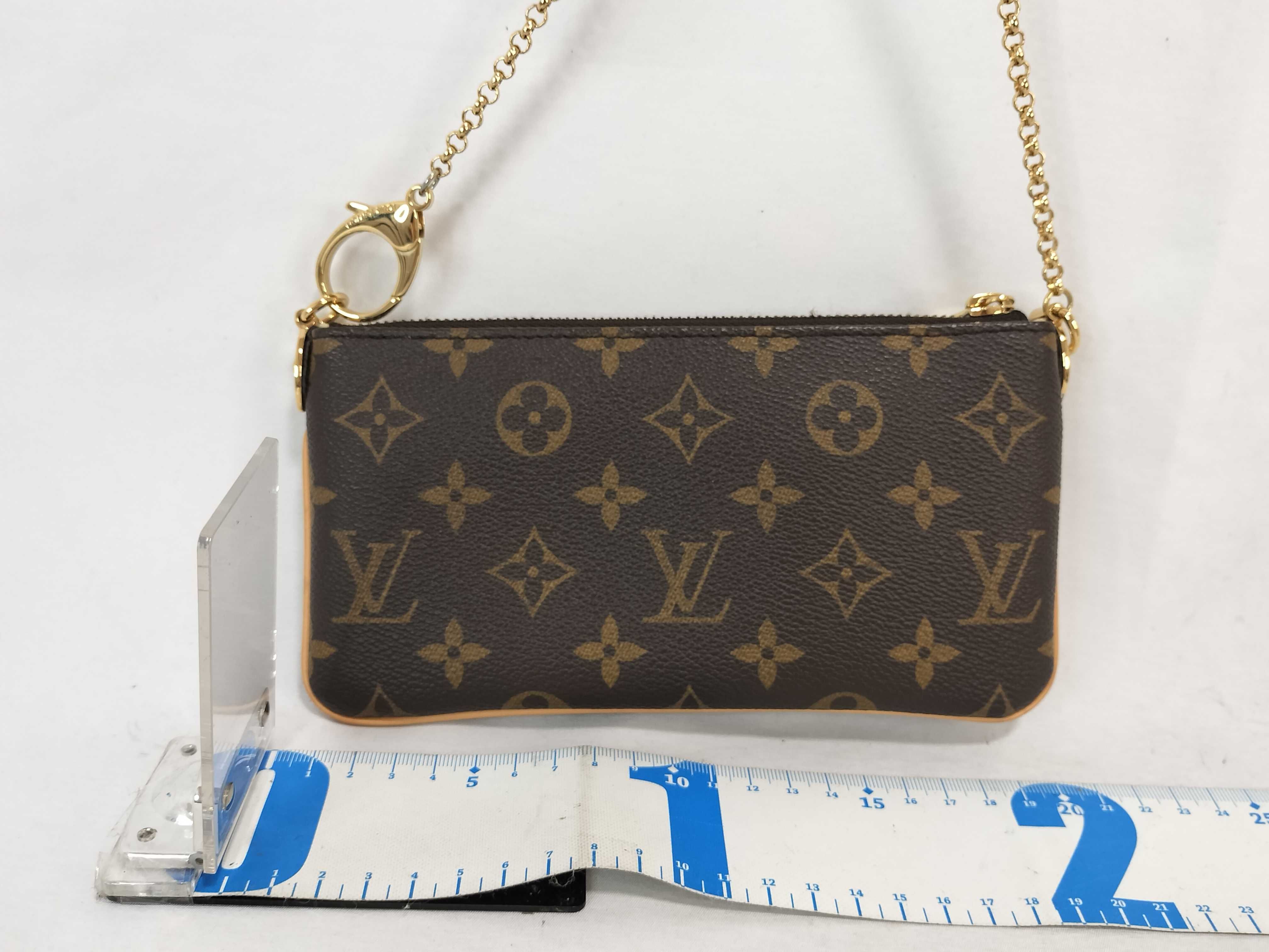 Monogram Louis Vuitton Monogram Pochette Mila MM Handbag — view 2