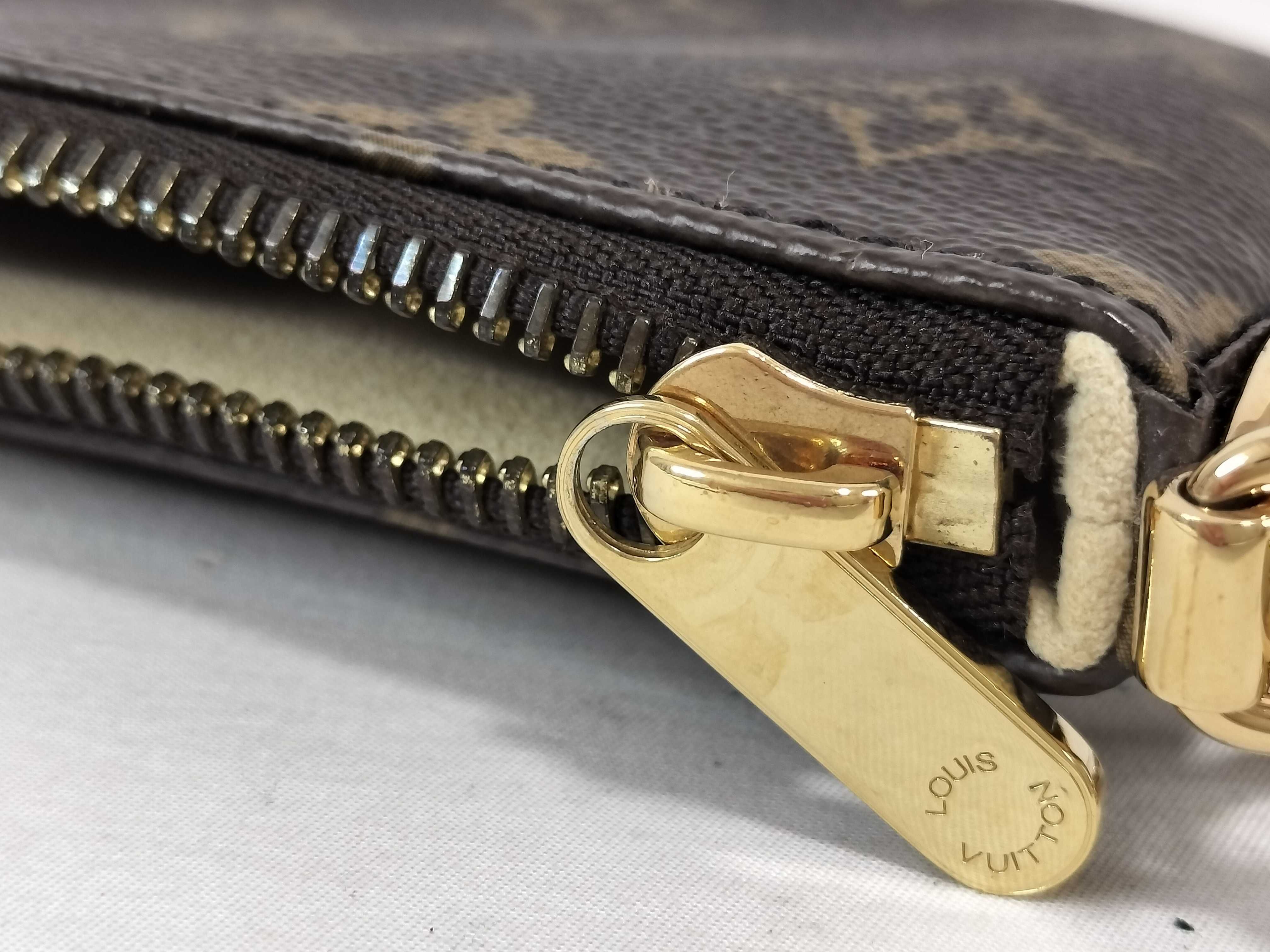 Monogram Louis Vuitton Monogram Pochette Mila MM Handbag — view 13
