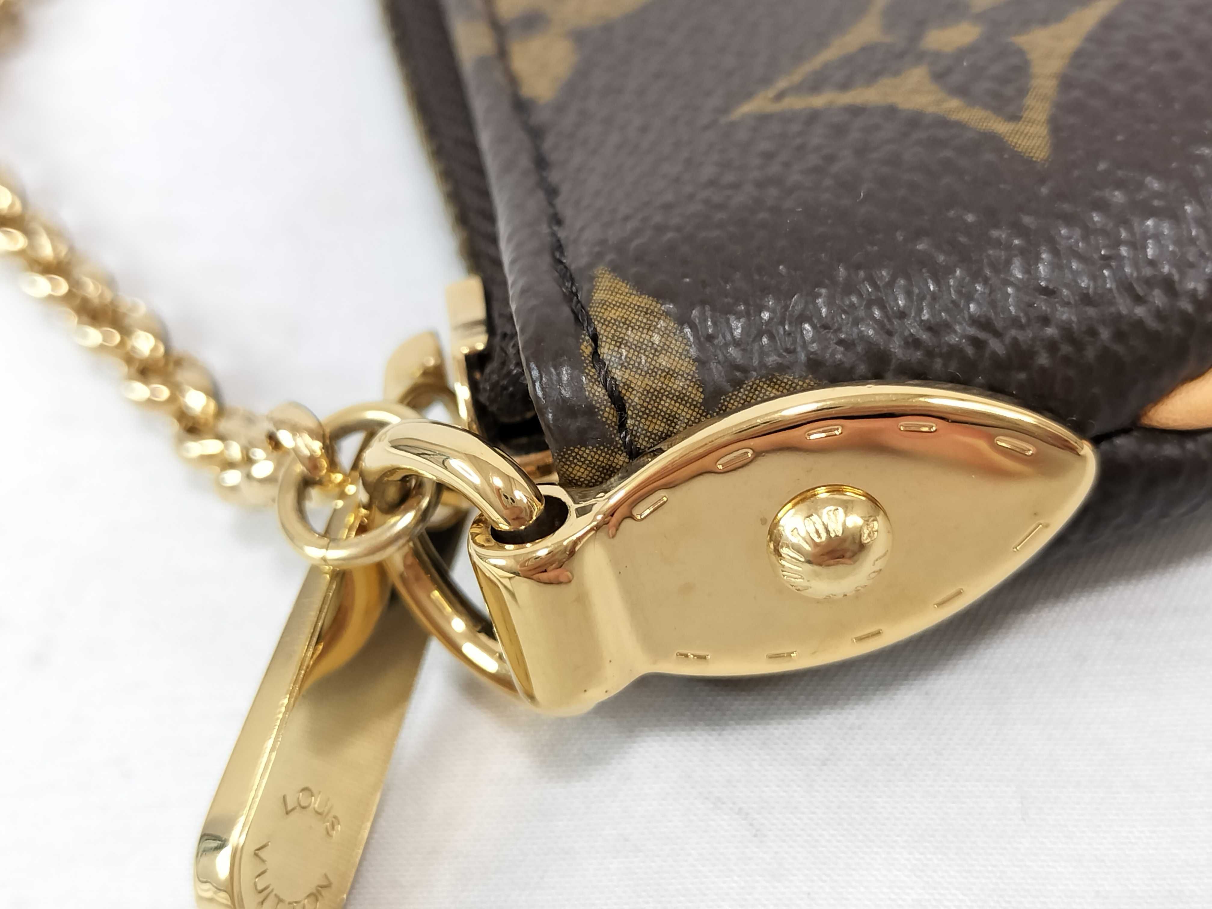 Monogram Louis Vuitton Monogram Pochette Mila MM Handbag — view 5