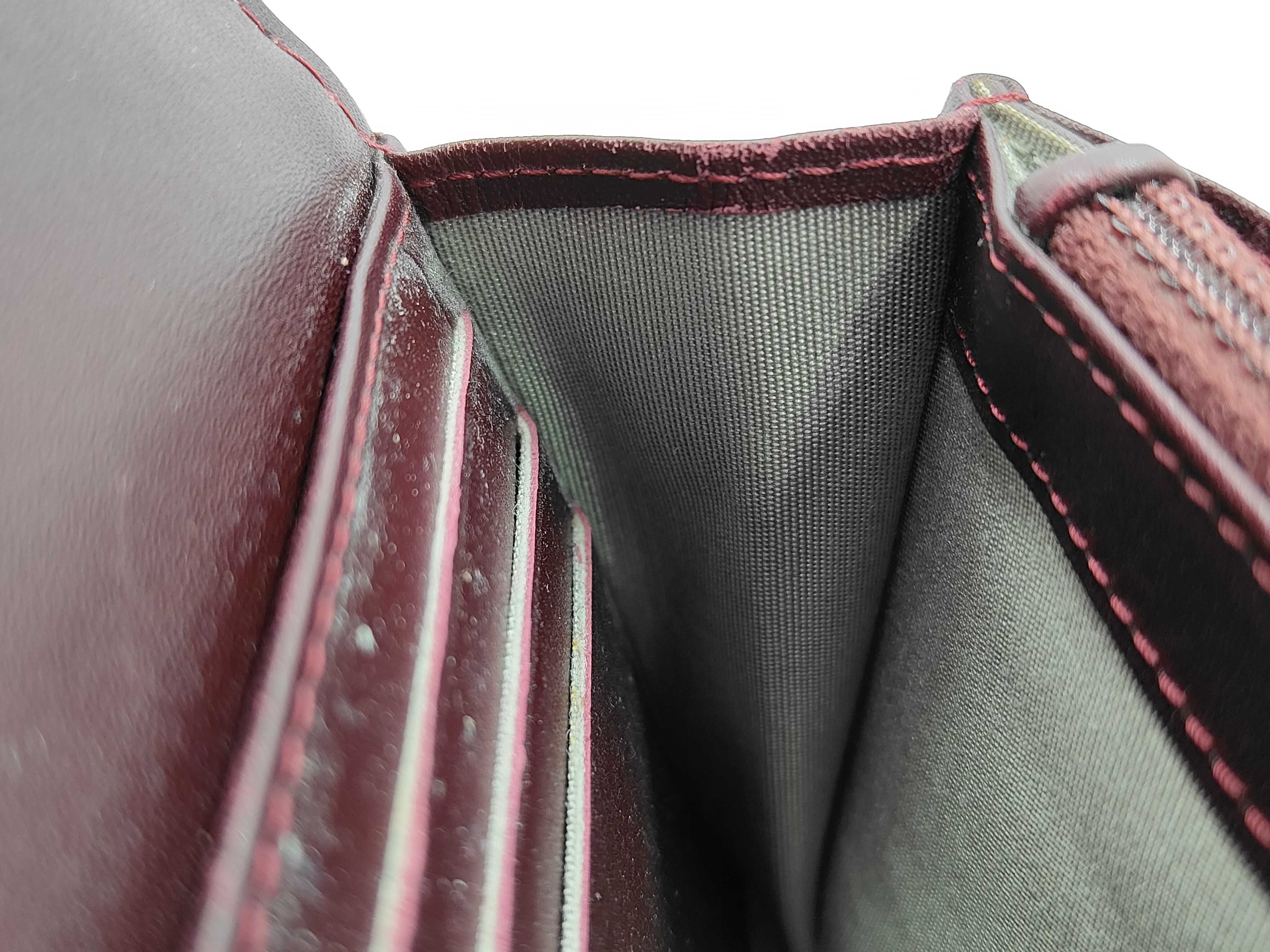 Matelassé Long Wallet, Enamel, Red — view 13